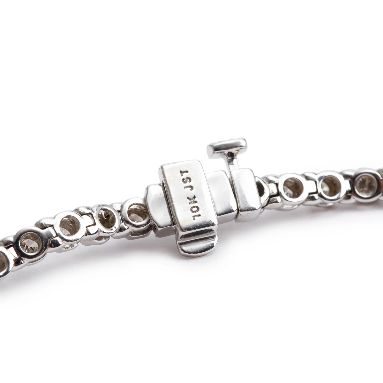 10k White Gold 2.36 tcw. Diamond Tennis Bracelet - Image 2
