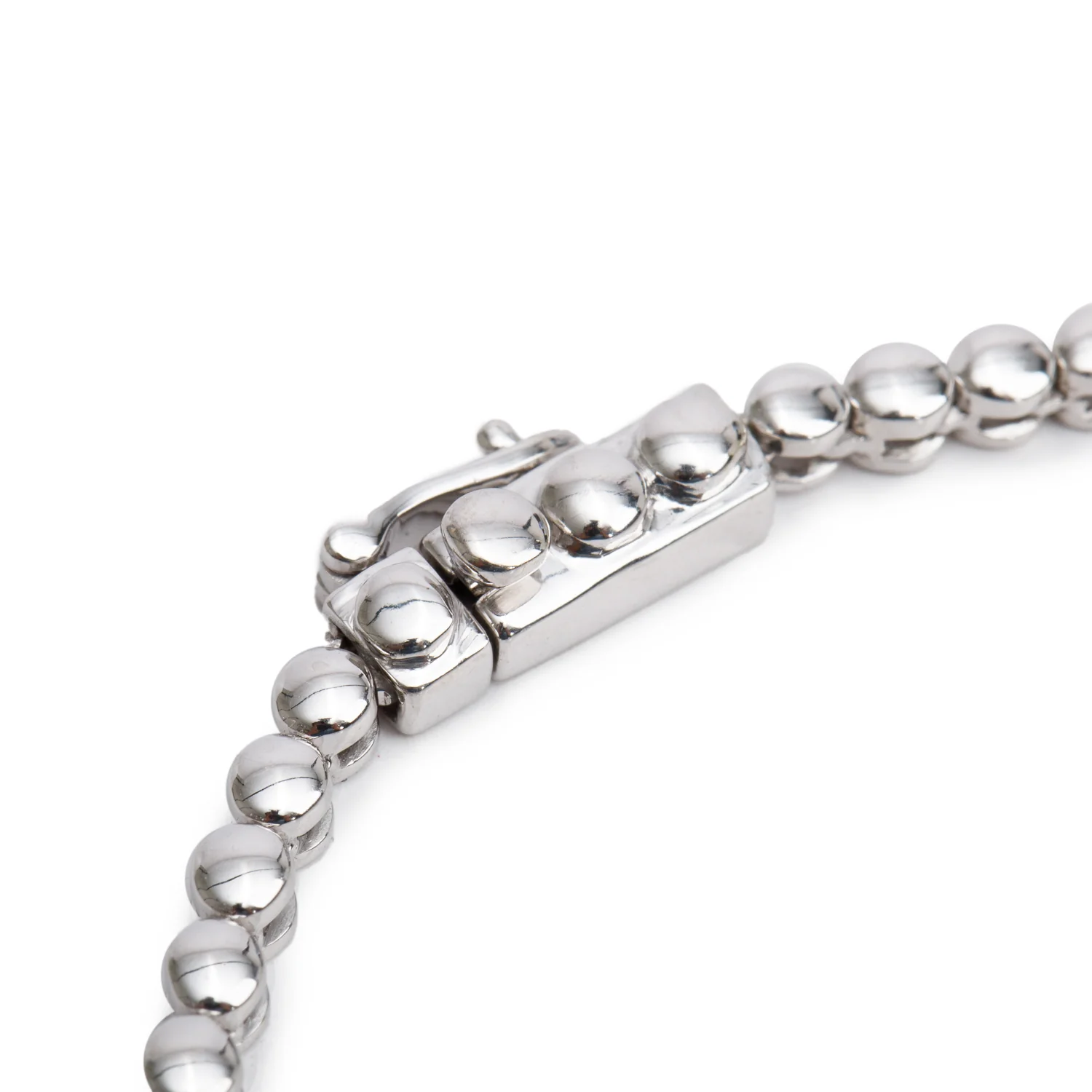 10k White Gold 6.92 tcw. Diamond Link Necklace - Image 3