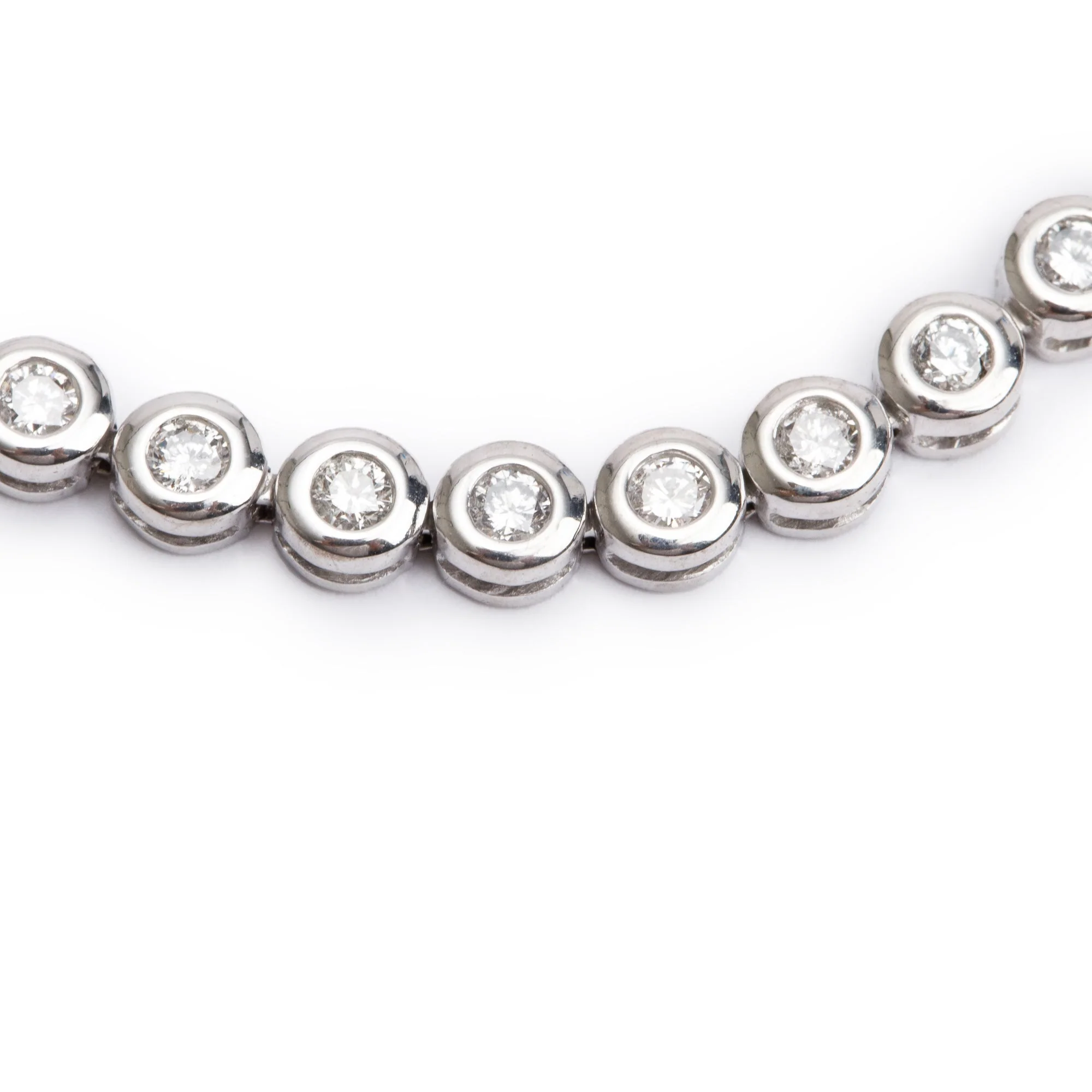 14k White Gold 1.88 tcw. Diamond Tennis Bracelet - Image 2