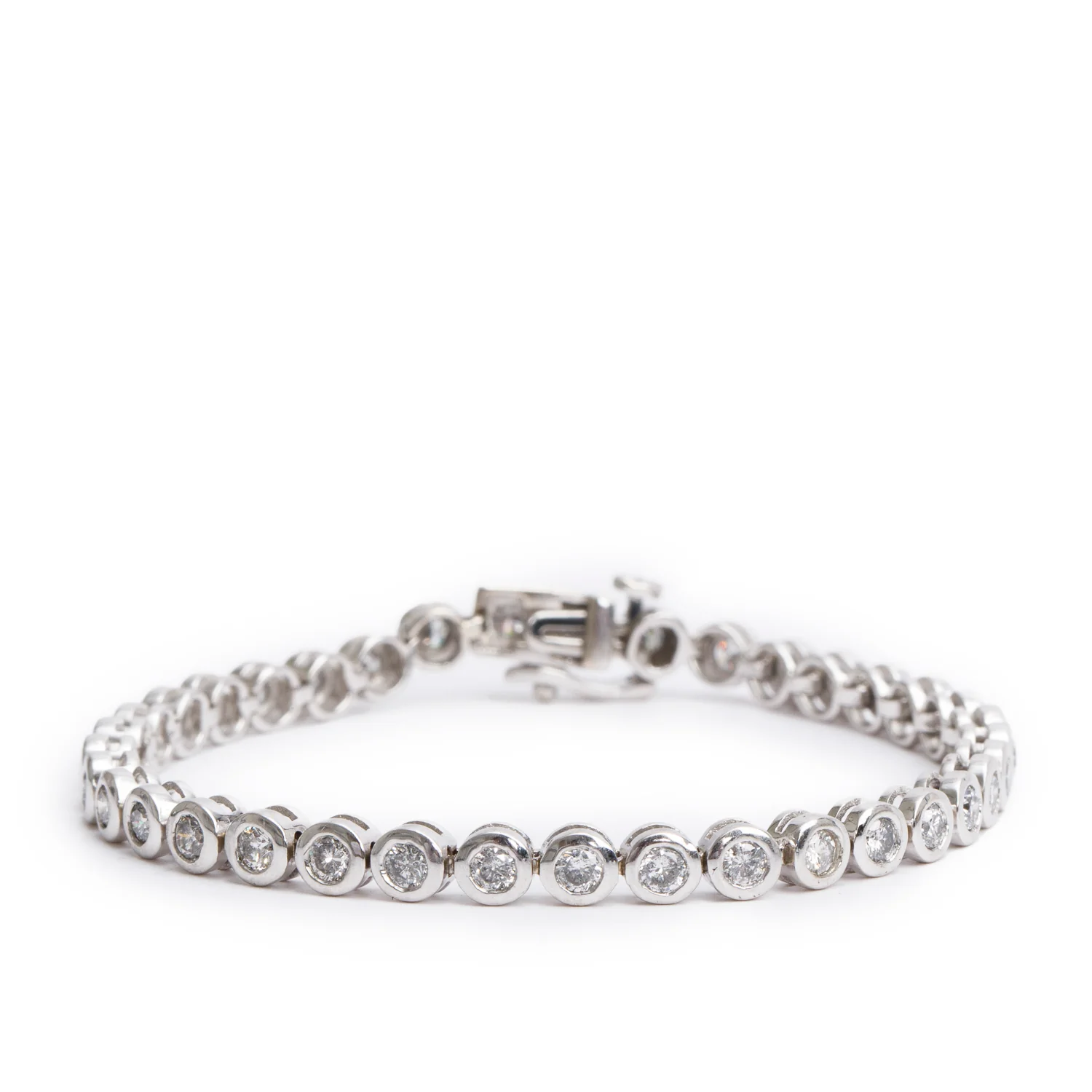 14k White Gold 3.00 tcw. Diamond Tennis Bracelet