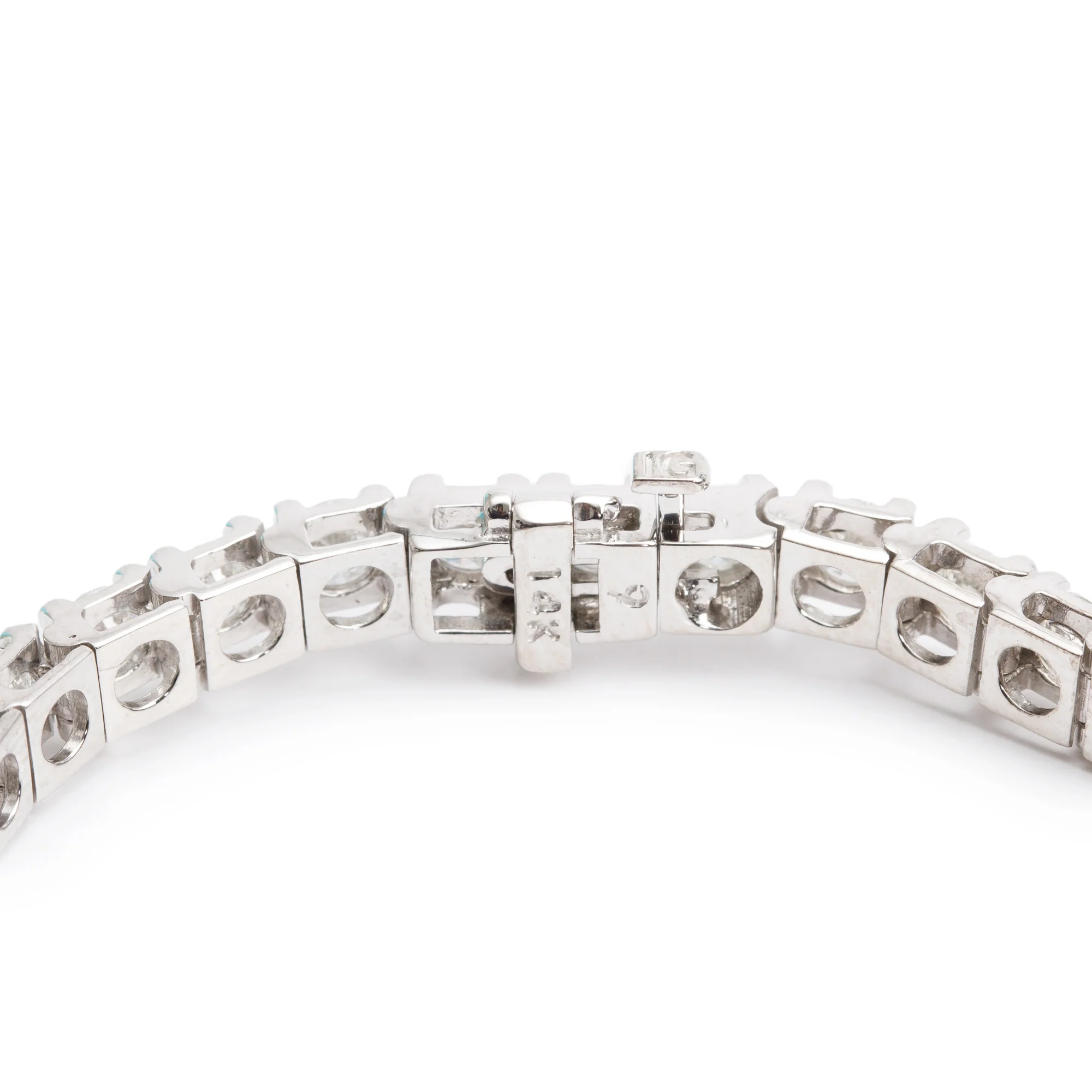 14k White Gold 8.61 tcw. Diamond Tennis Bracelet - Image 3