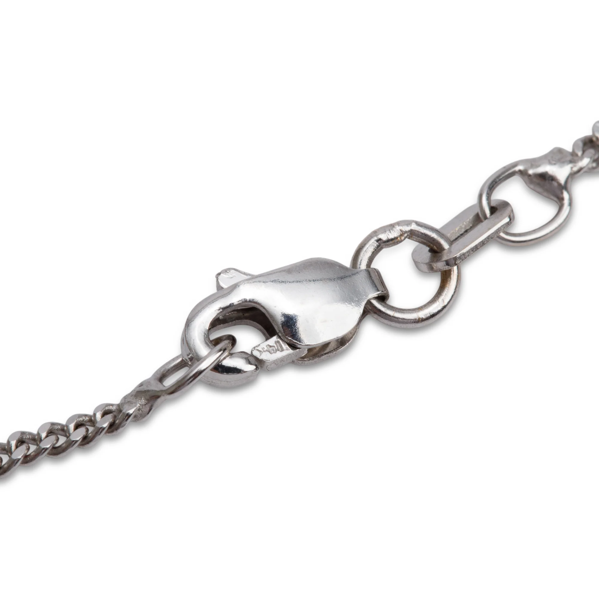 14k White Gold Emerald & Diamond Pendant Necklace - Image 5