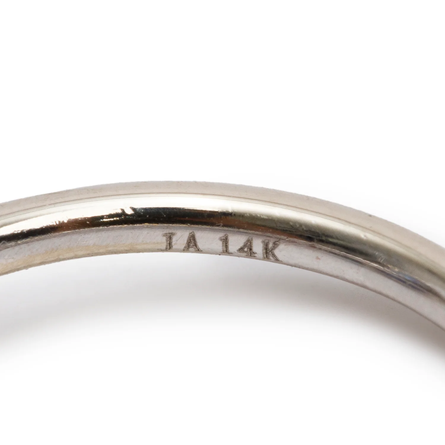 14k White Gold Sapphire and Diamond Ring, Size 7.75 - Image 3