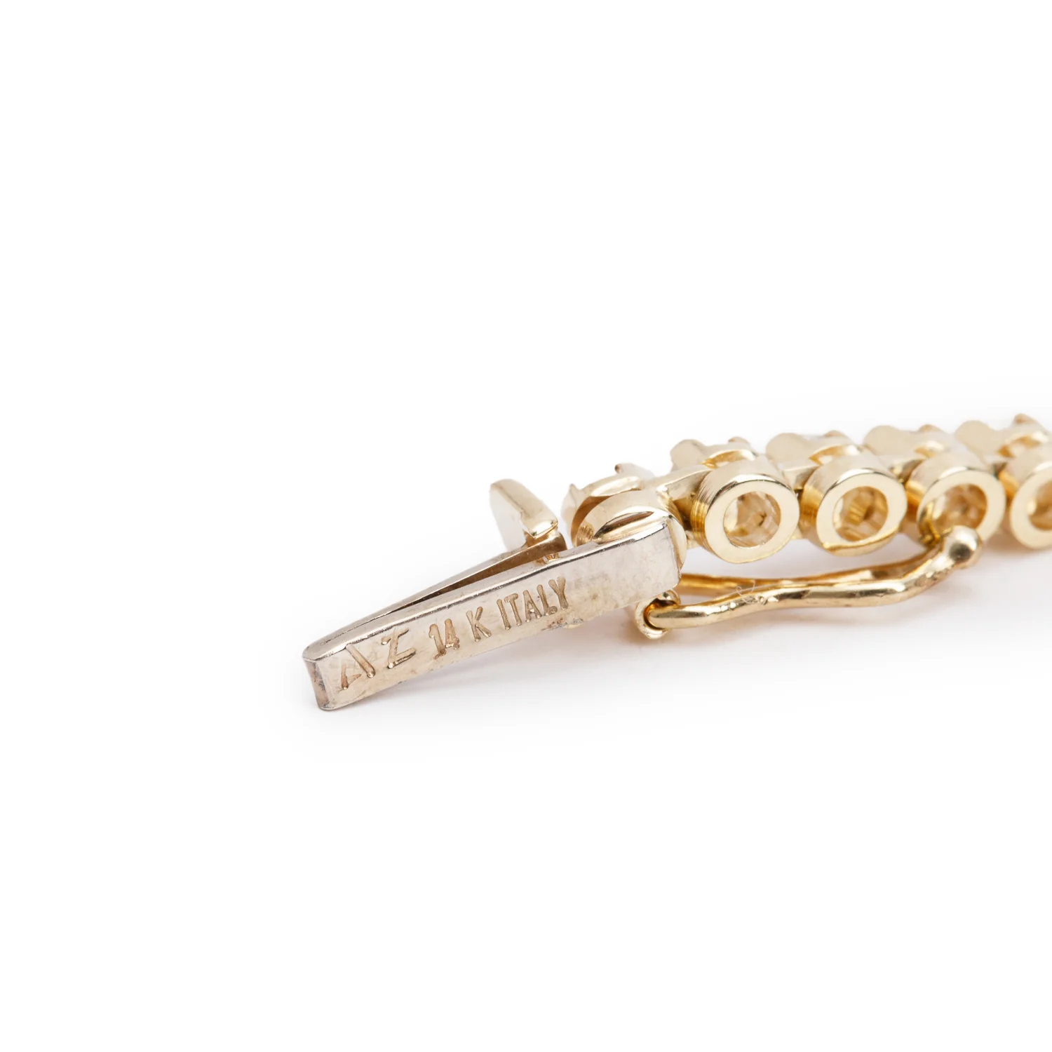 14k Yellow Gold 2.32 tcw. Diamond Tennis Bracelet - Image 4