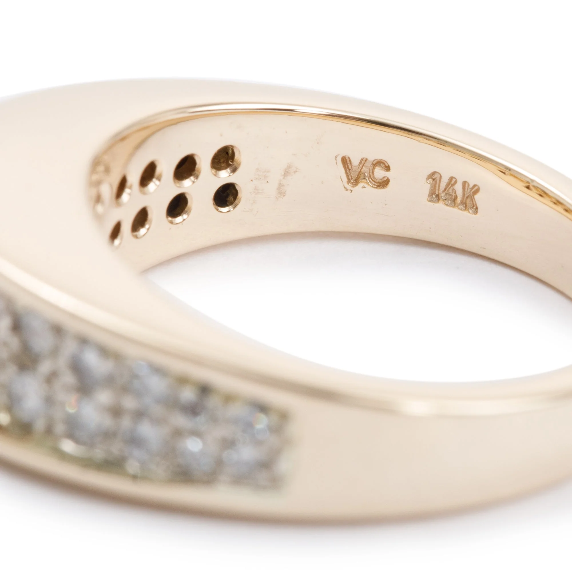 14k Yellow Gold Ruby and Diamond Cocktail Ring, Size 7.5 - Image 4