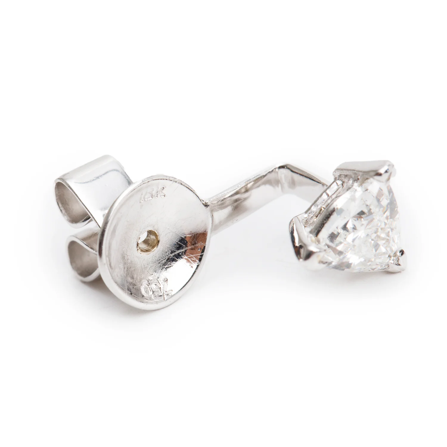 18k White Gold 1.35 tcw. Diamond Earrings - Image 3