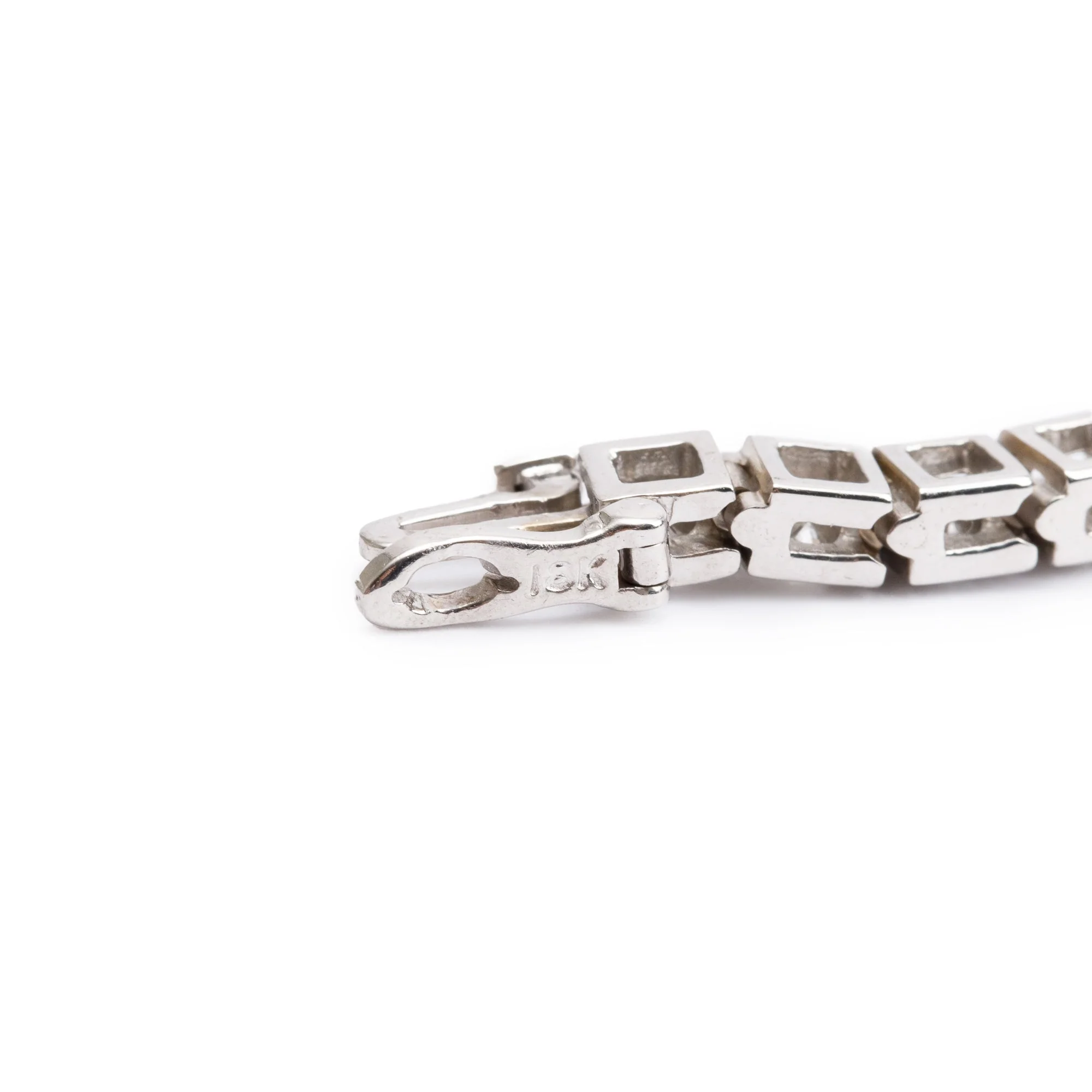 18k White Gold 3.19 tcw. Diamond Tennis Bracelet - Image 4