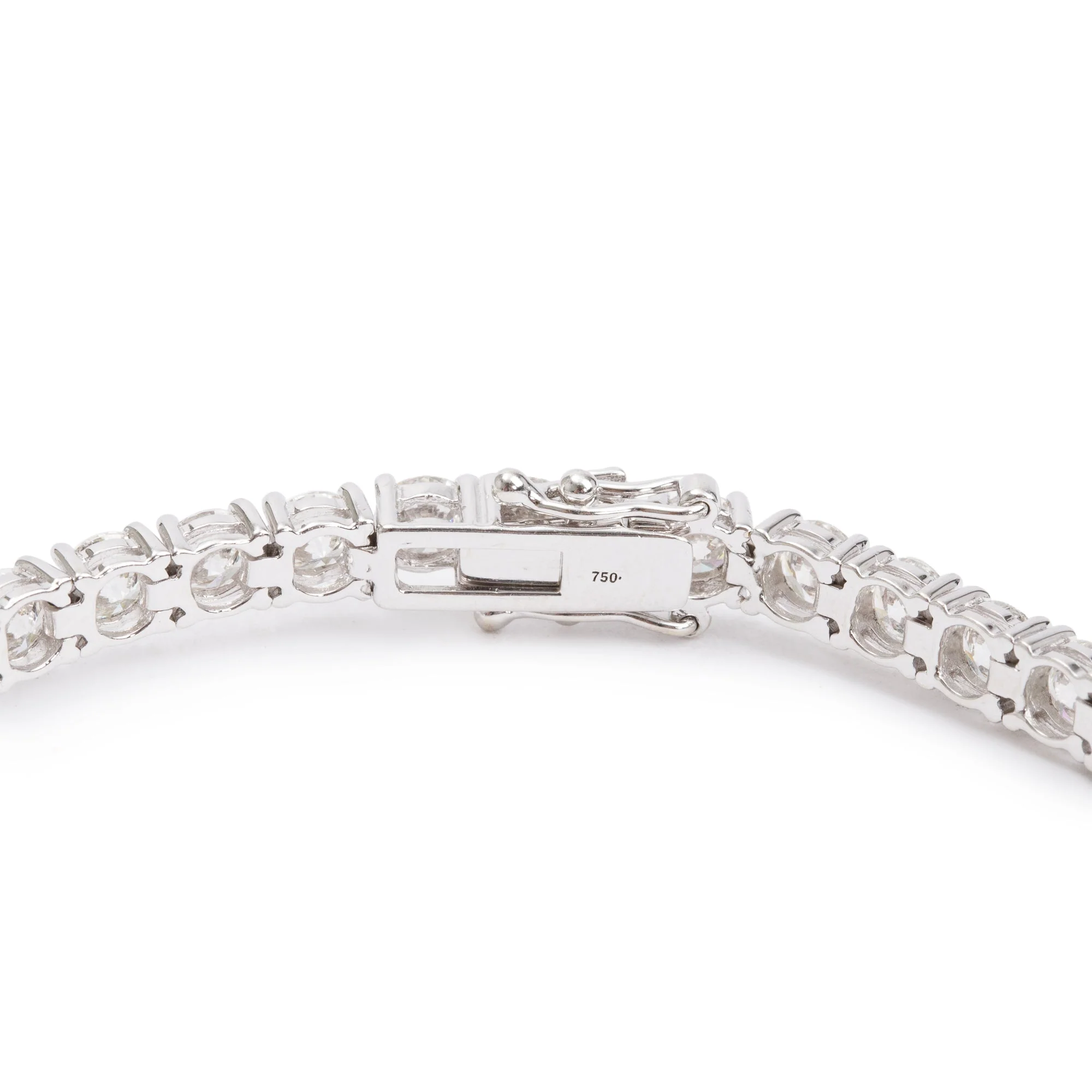 18k White Gold 8.65 tcw. Diamond Tennis Bracelet - Image 2