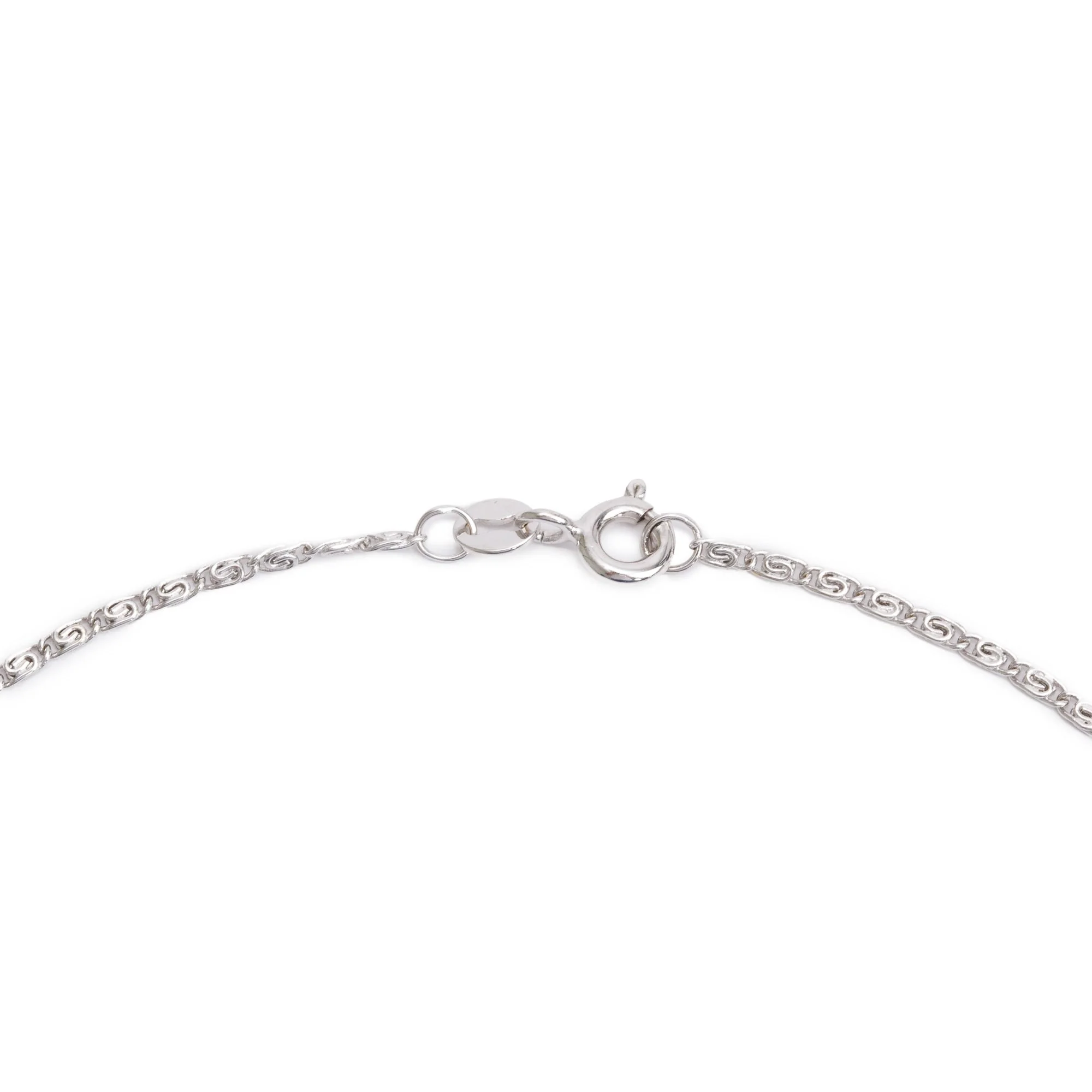 18k White Gold Ruby & Diamond Drop Pendant Necklace - Image 4