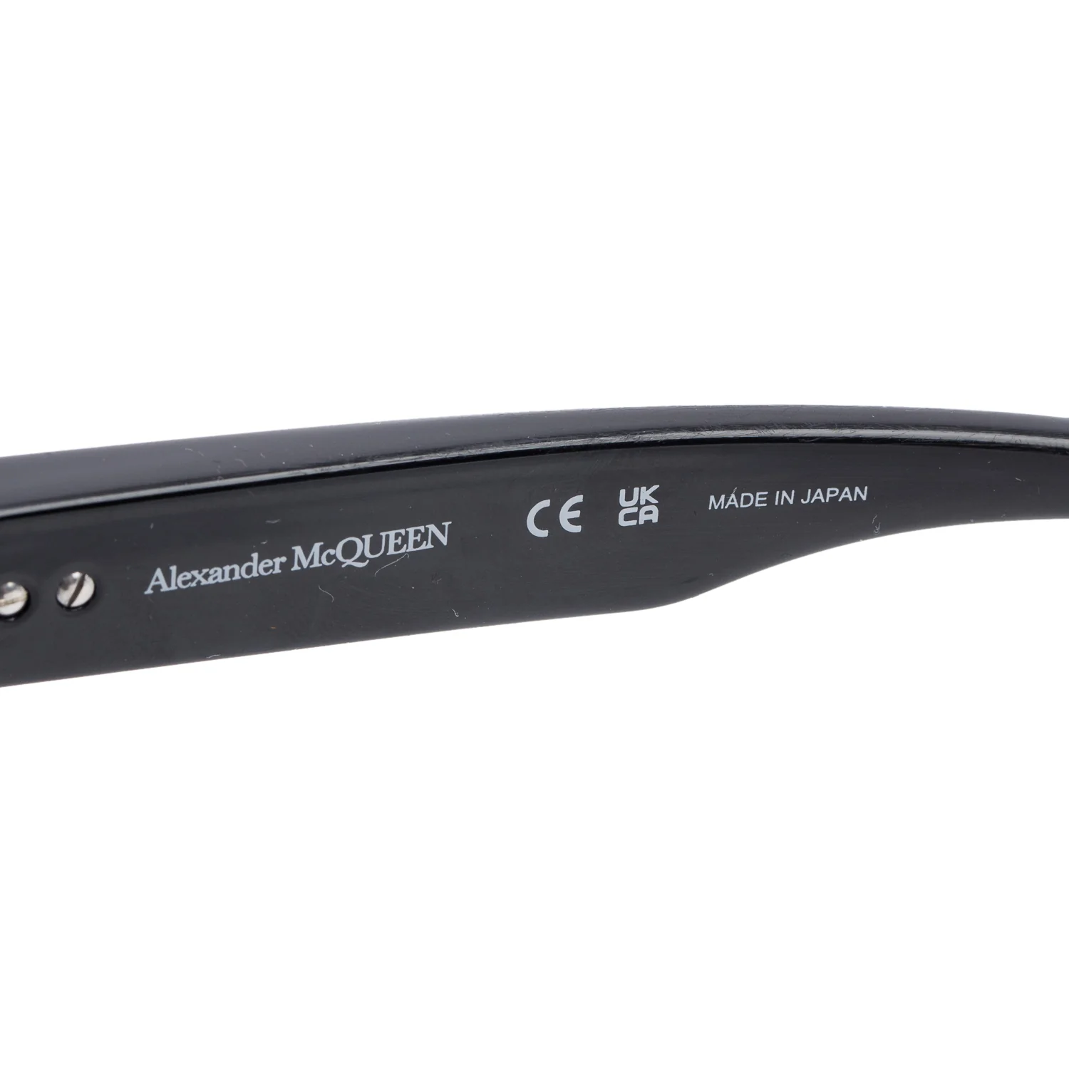 Alexander McQueen AM0430S Black Acetate Shield Sunglasses - Image 4