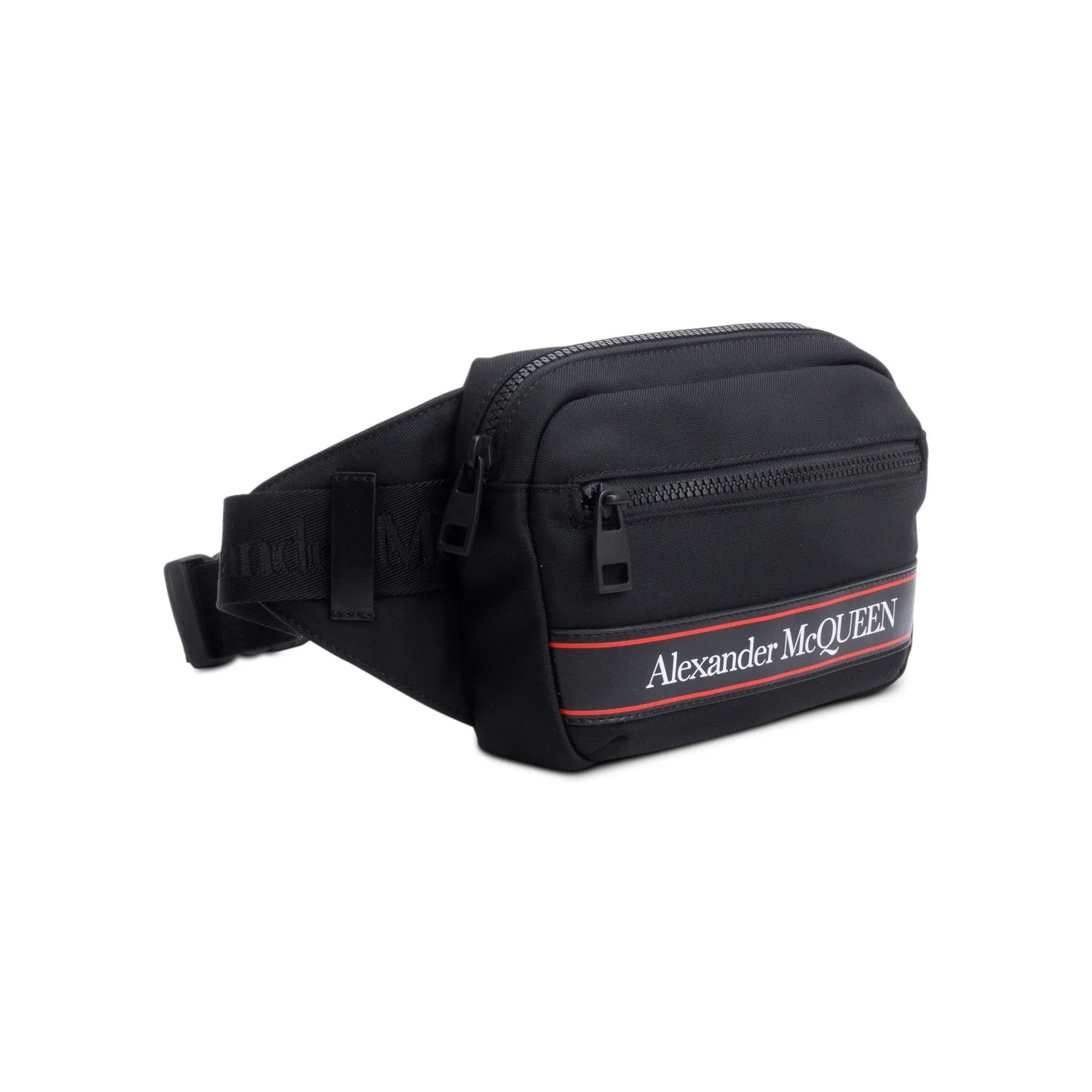 Alexander McQueen Black Nylon Logo Belt Bag - Image 2