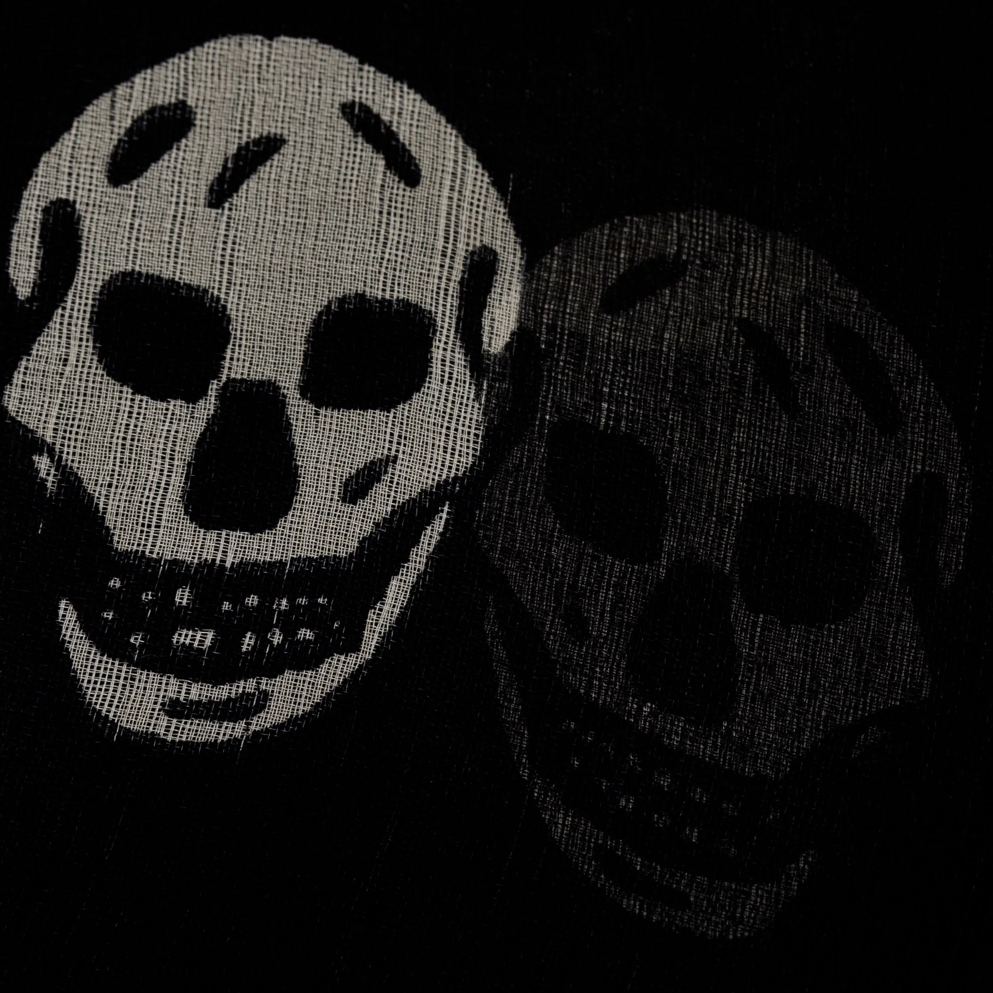 Alexander McQueen Black Skull Printed Silk Scarf - Image 3