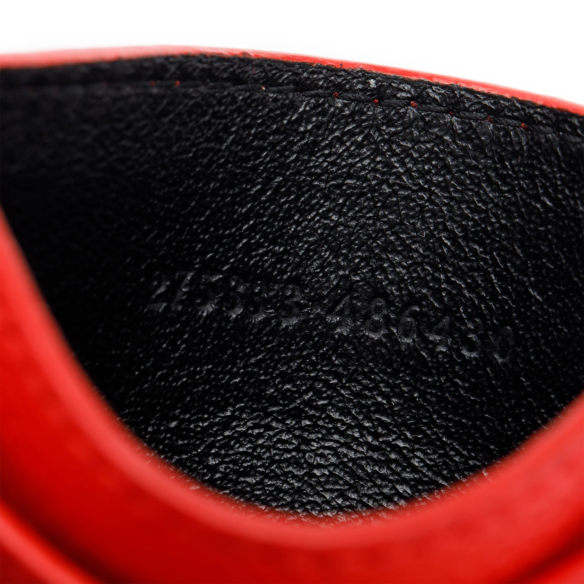 Alexander McQueen Red Calfskin Leather Skull Card Holder w/ Box - Image 7
