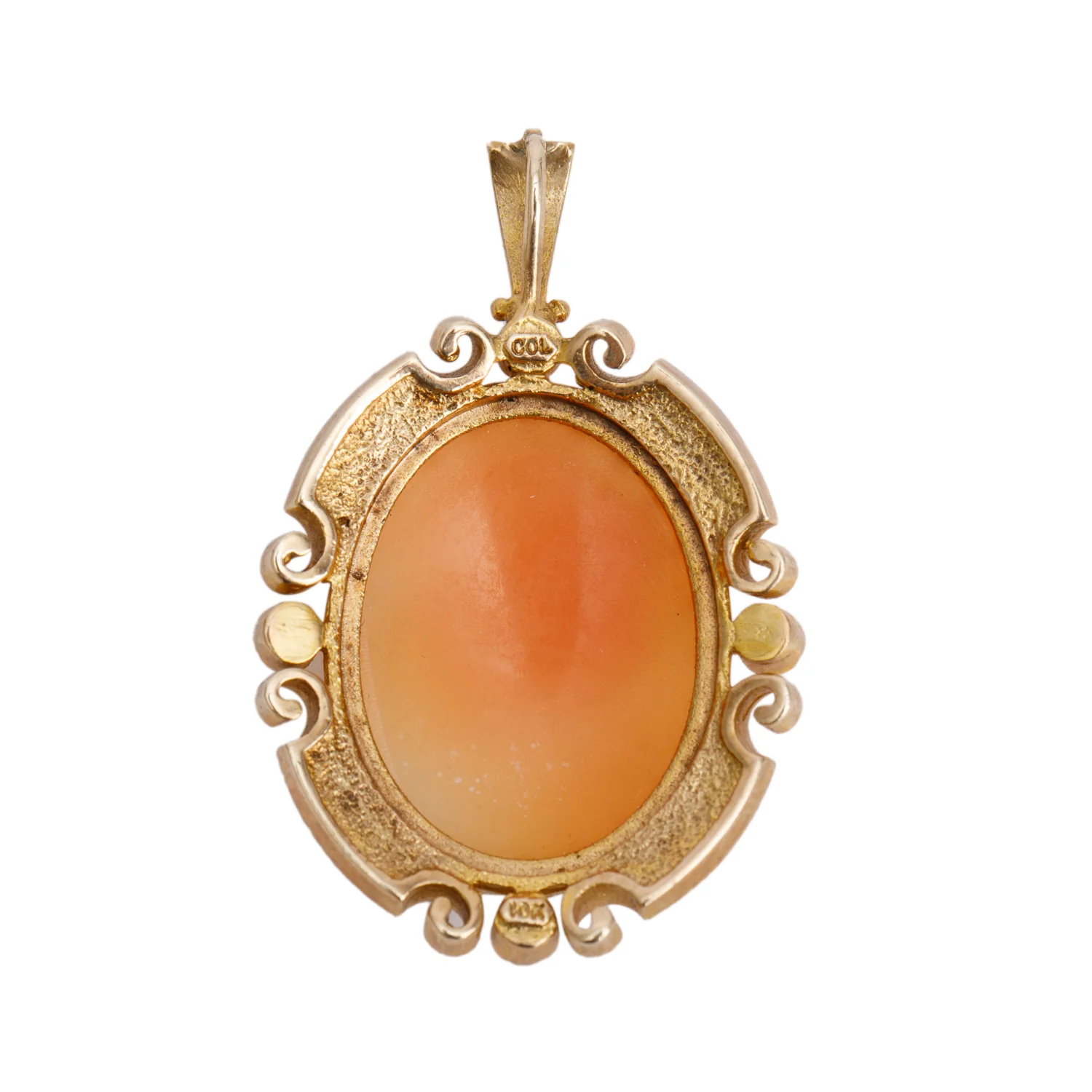 Antique 10k Yellow Gold Cameo Brooch - Image 2