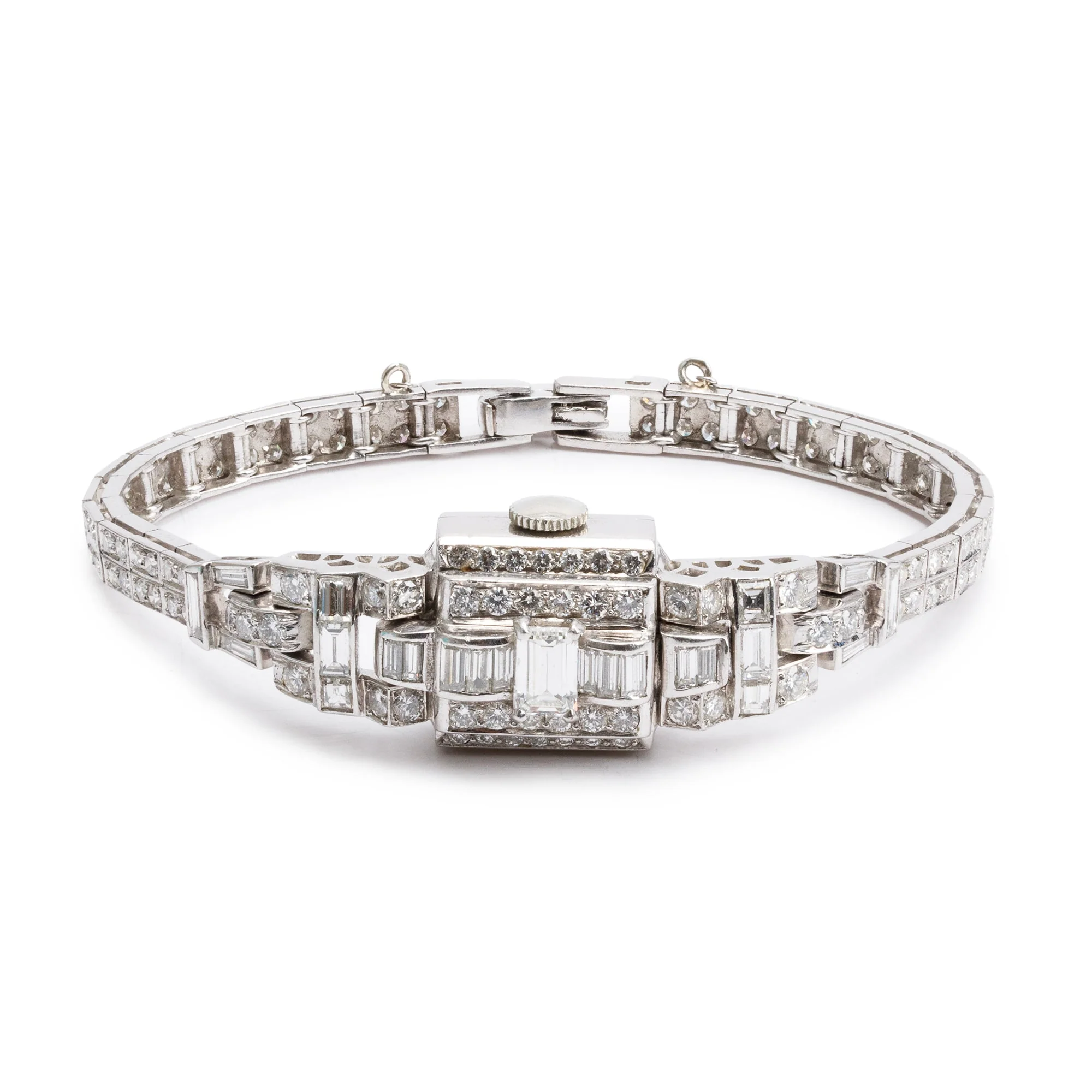 Antique Platinum & Diamond Watch - Image 2