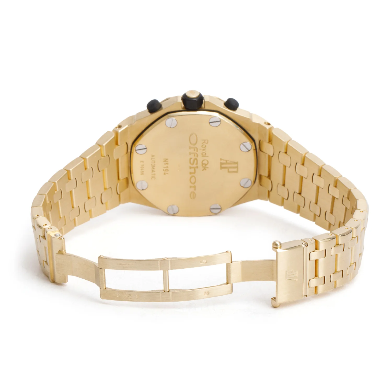 Audemars Piguet 18k Yellow Gold Royal Oak Offshore 42 MM Chronograph Watch White Dial w/ Box & Papers - Image 5