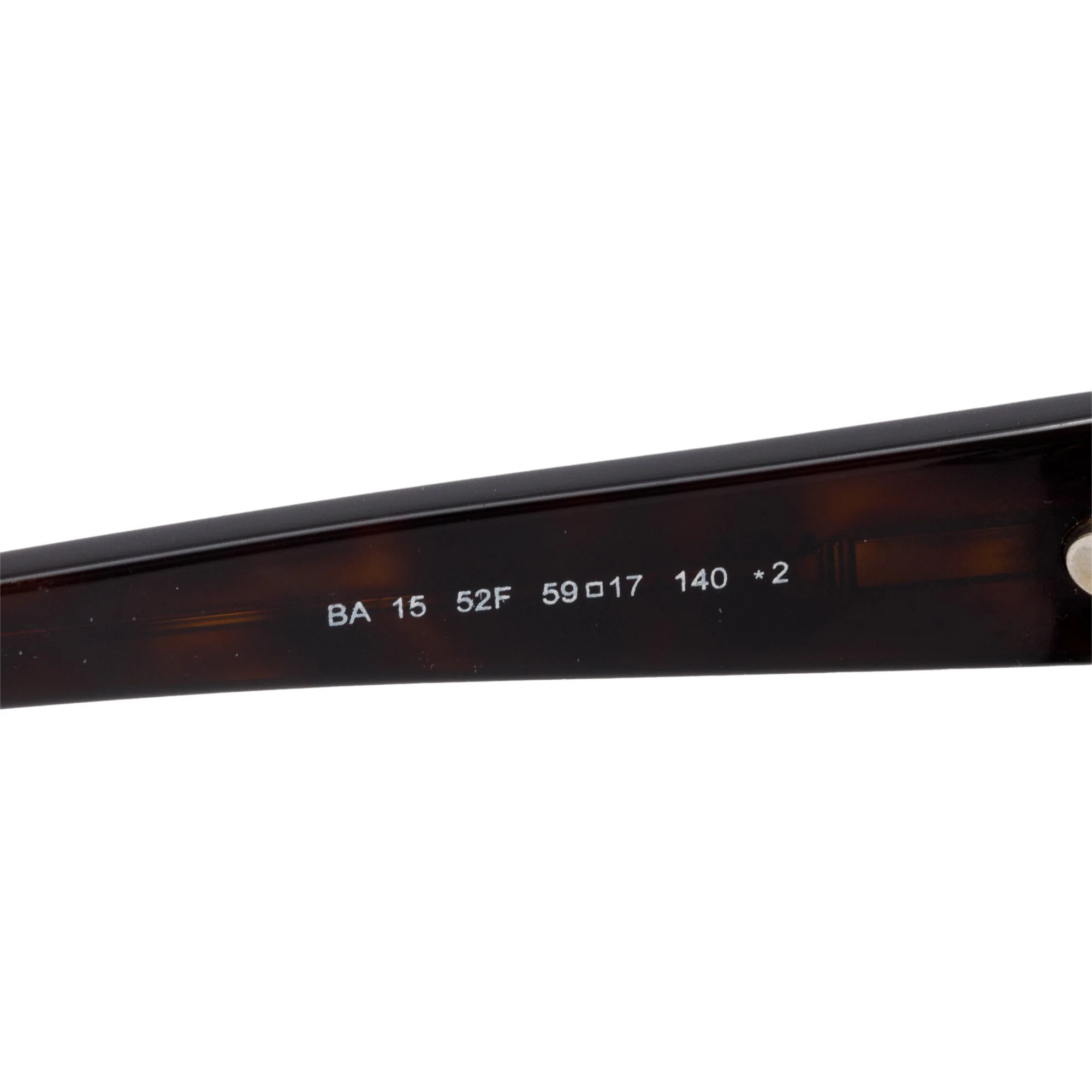 Balenciaga BA 15 Brown Havana Acetate Square Sunglasses - Image 3