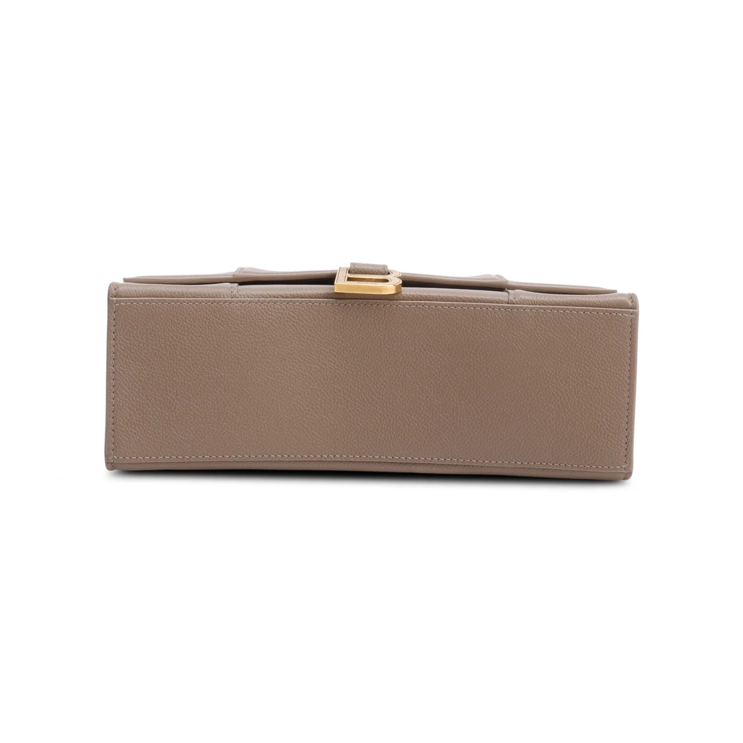 Balenciaga Beige Grained Leather Medium Hourglass Top Handle Bag w/ Strap - Image 7
