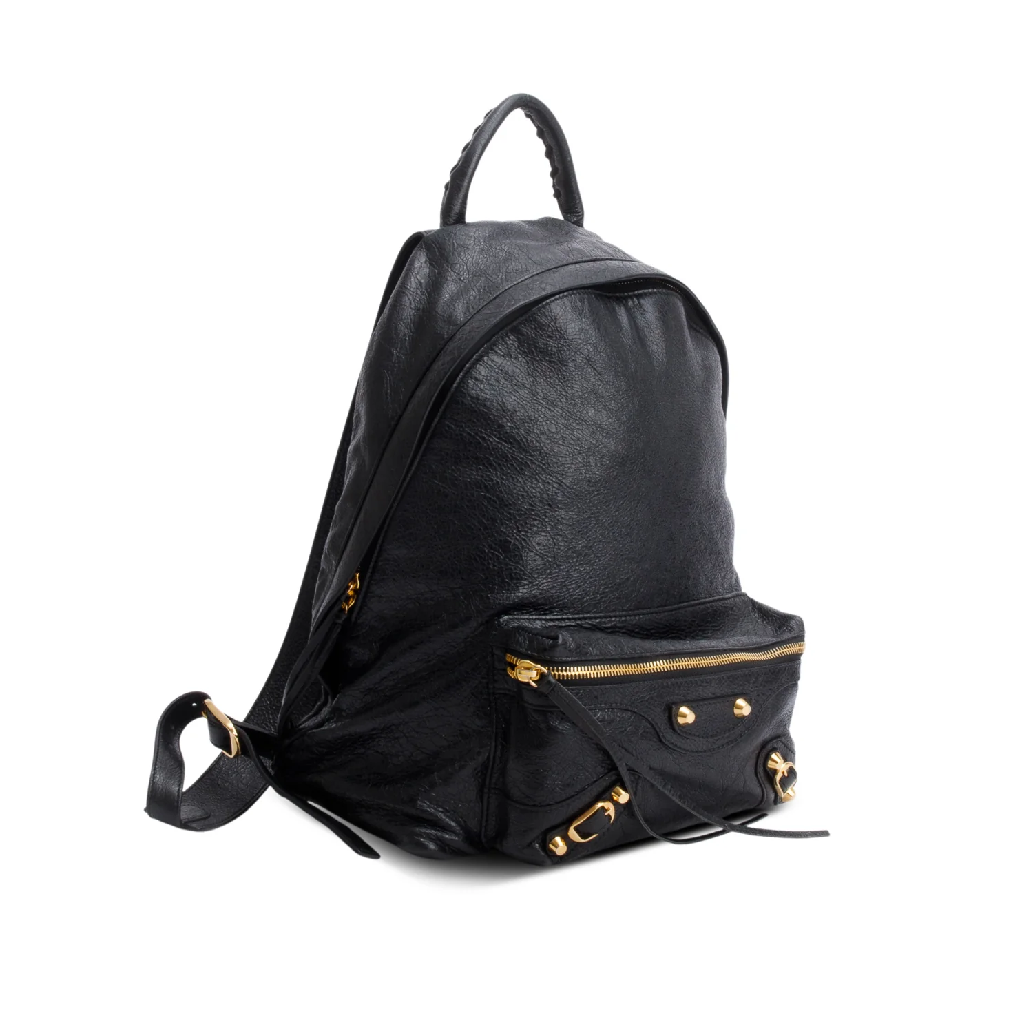 Balenciaga Black Agneau Classic City Backpack - Image 3