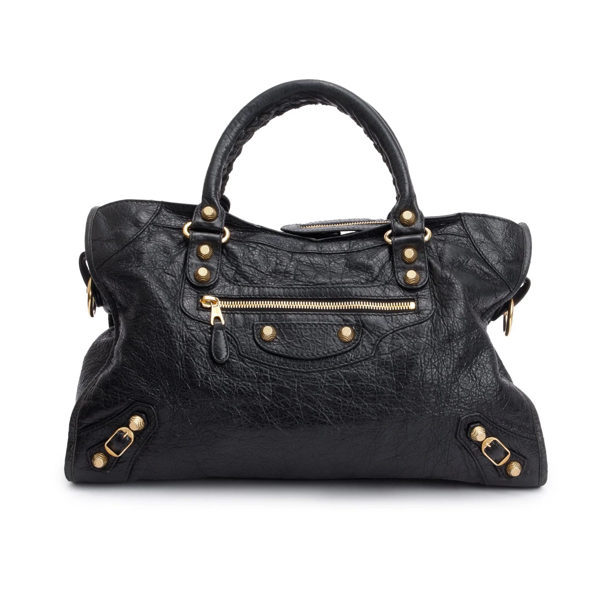Balenciaga Black Agneau Leather Giant 12 City Bag - Image 2