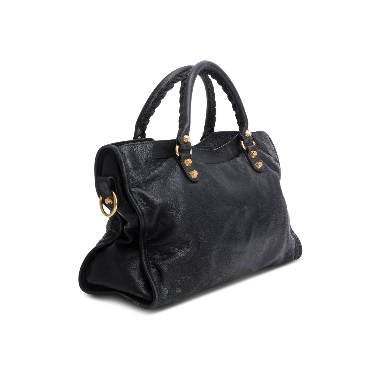 Balenciaga Black Agneau Leather Le City Medium Bag - Image 6