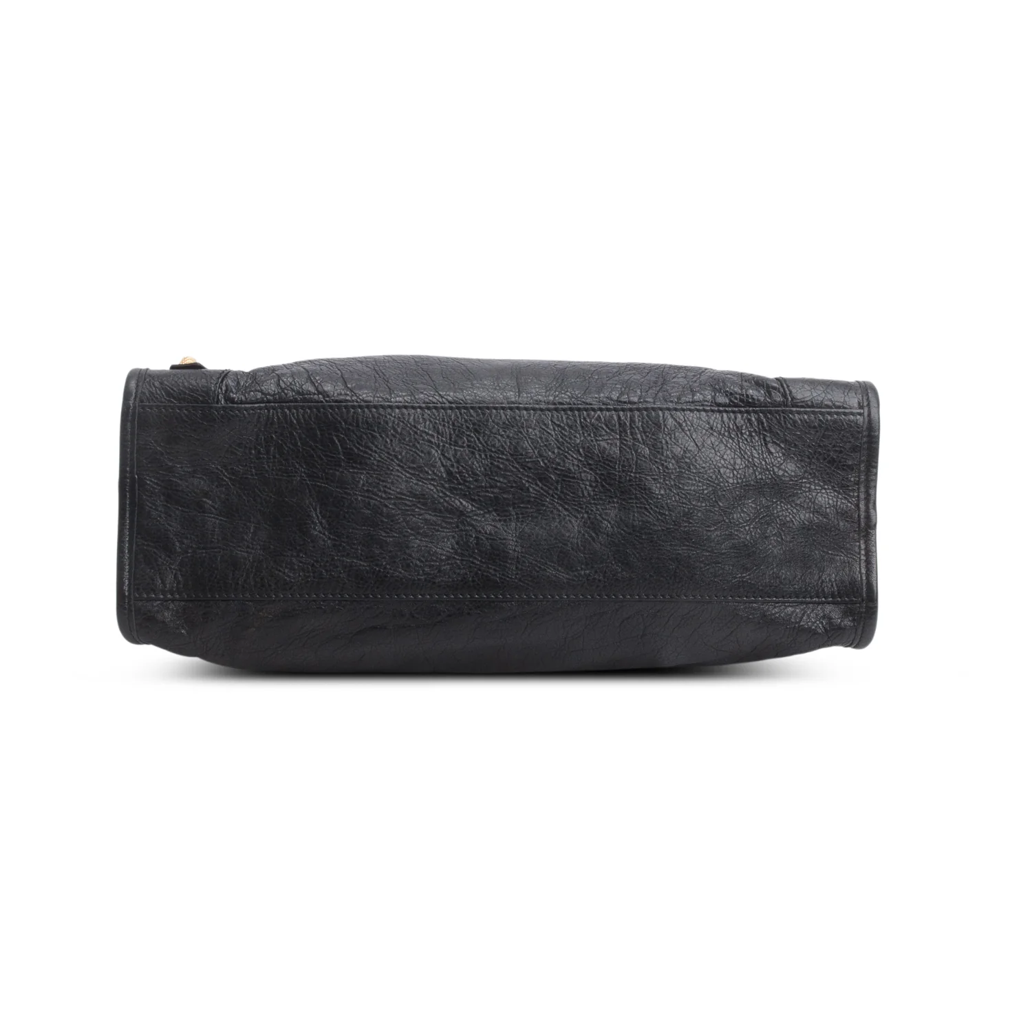 Balenciaga Black Agneau Leather Le City Medium Bag w/ Strap - Image 7