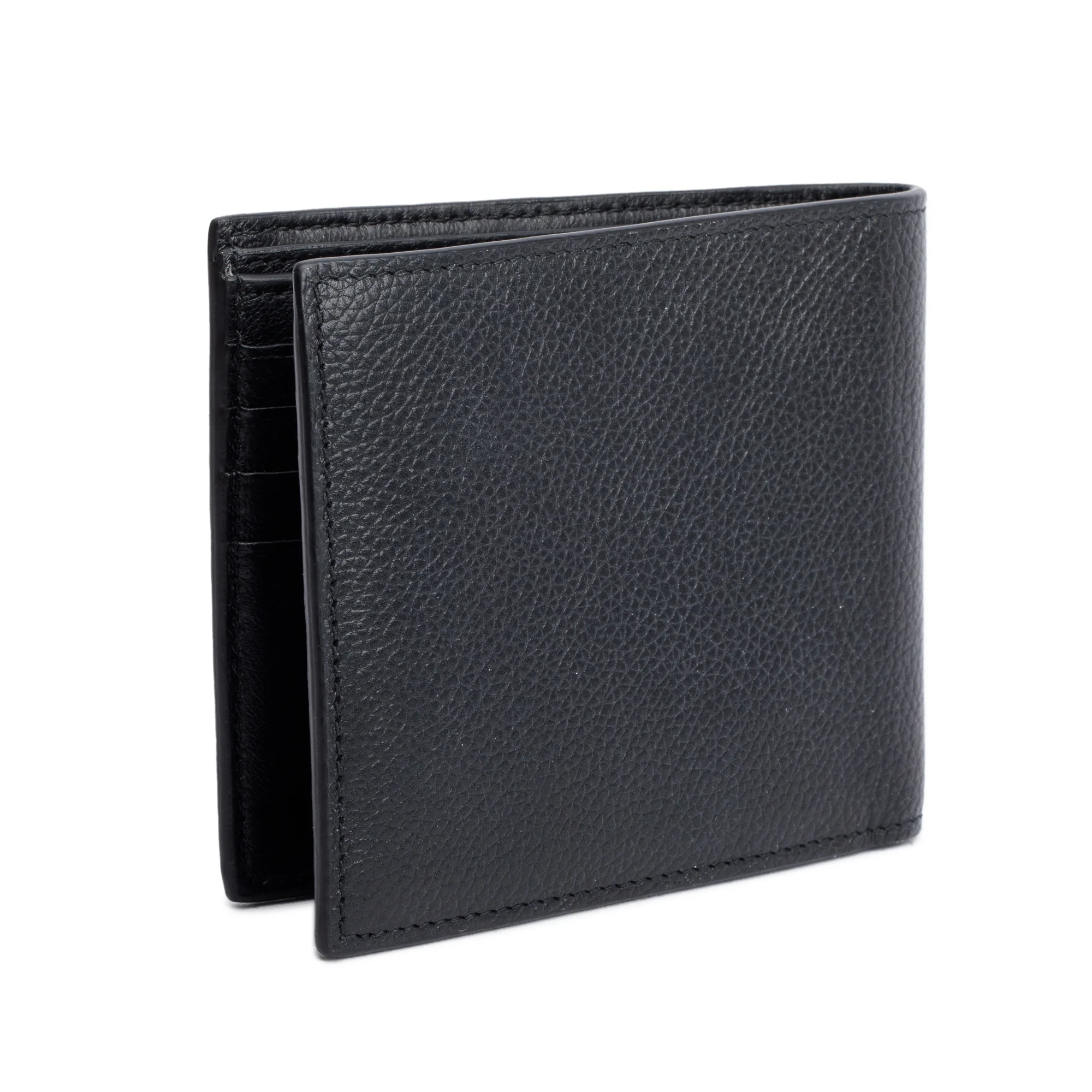 Balenciaga Black Calfskin Leather Cash Square Bifold Wallet - Image 4