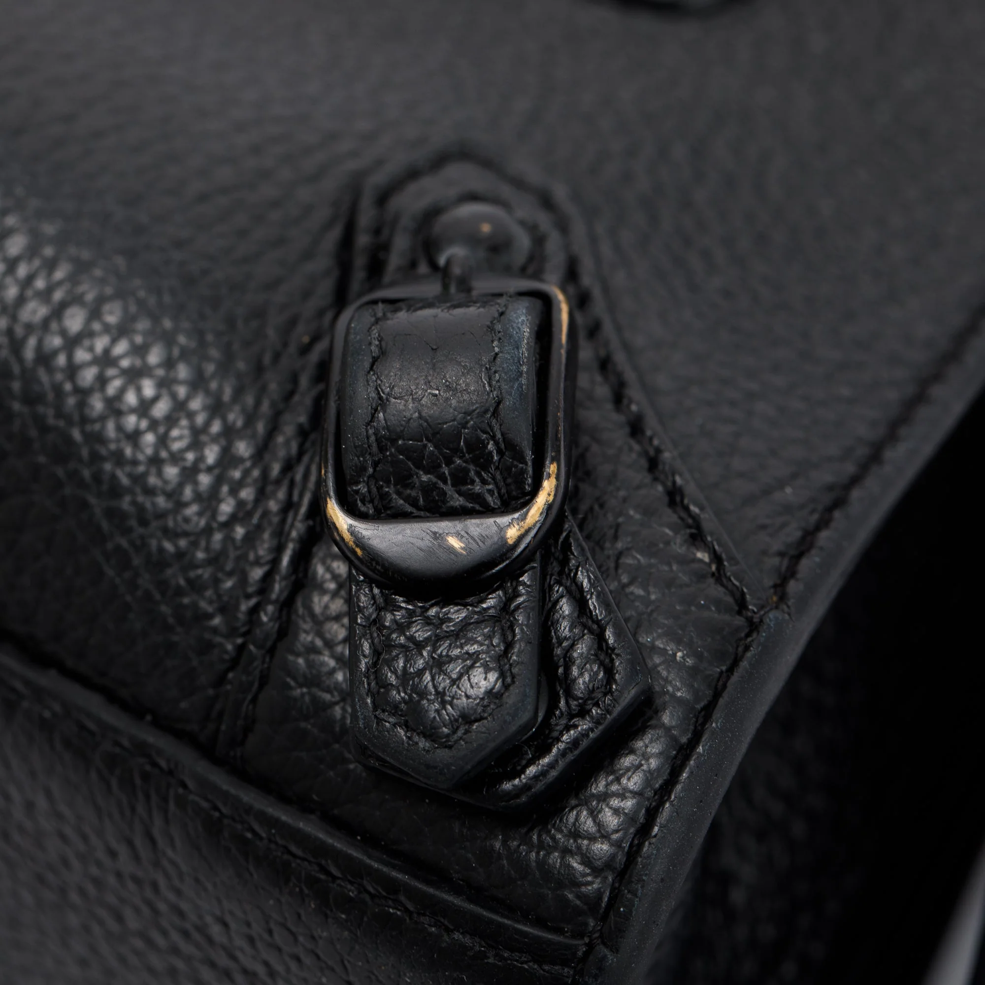 Balenciaga Black Calfskin Leather MIni Neo Classic Top Handle Bag w/ Strap - Image 8