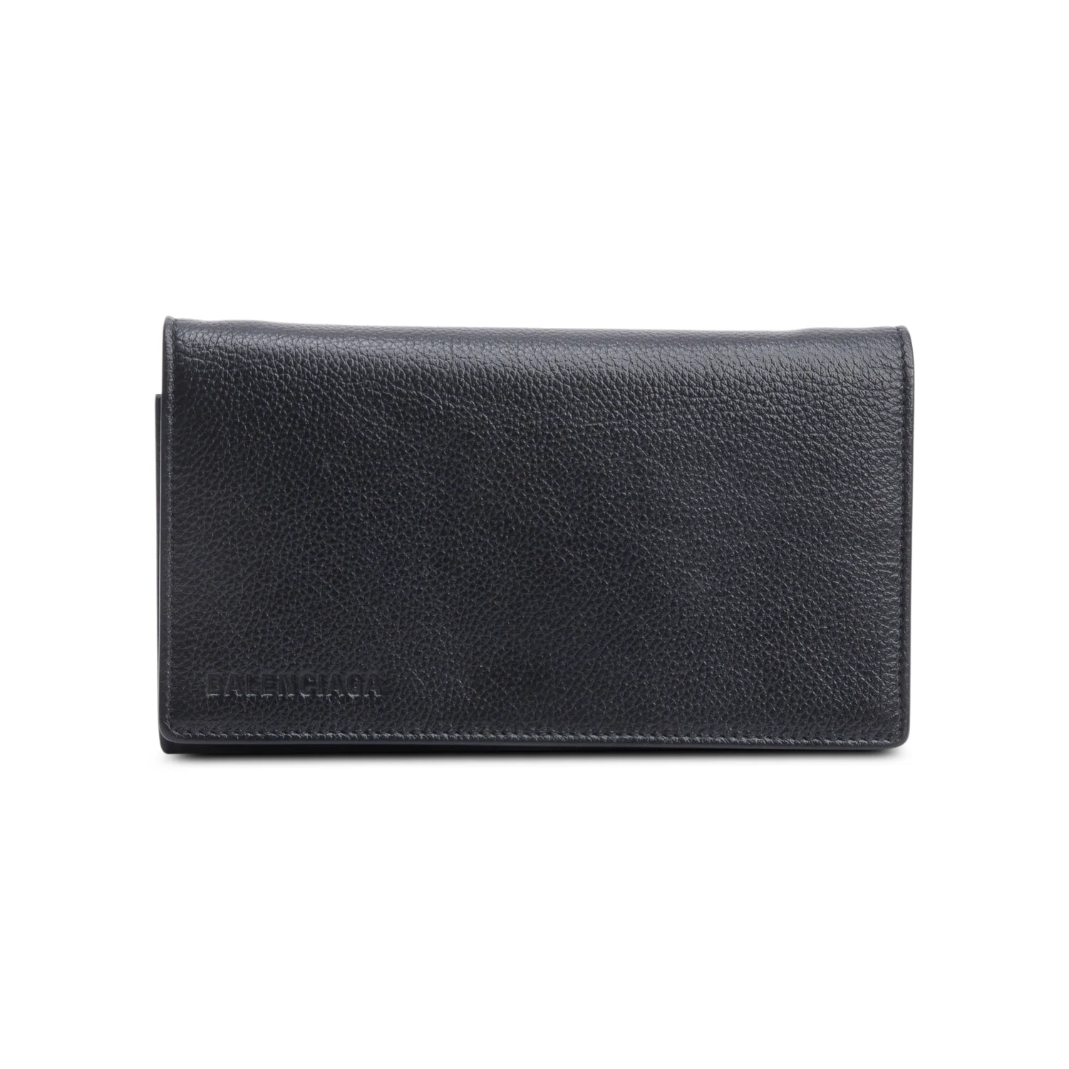 Balenciaga Black Calfskin Leather Small Logo Flap Crossbody - Image 3