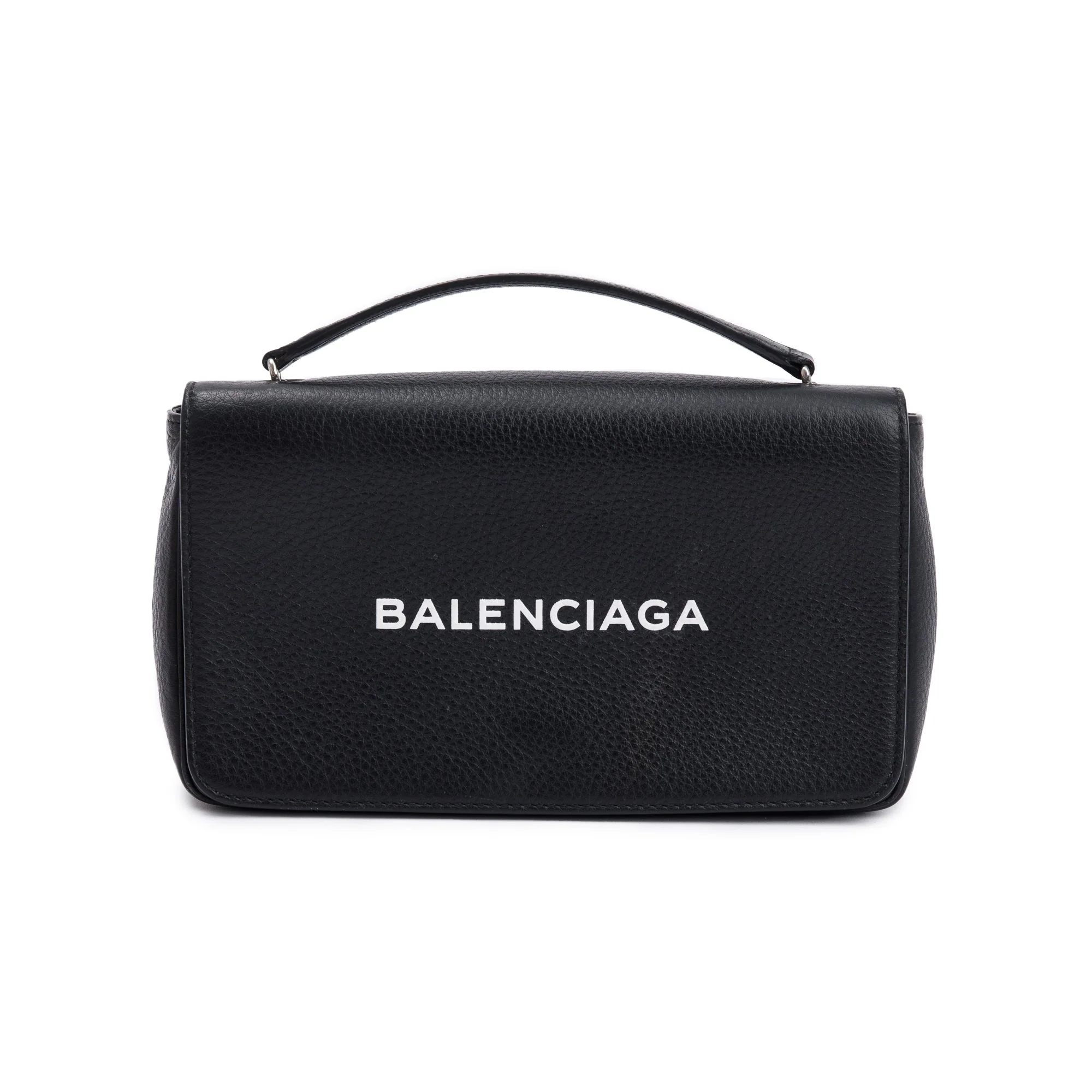 Balenciaga Black Leather Everyday Wallet On Chain - Image 3