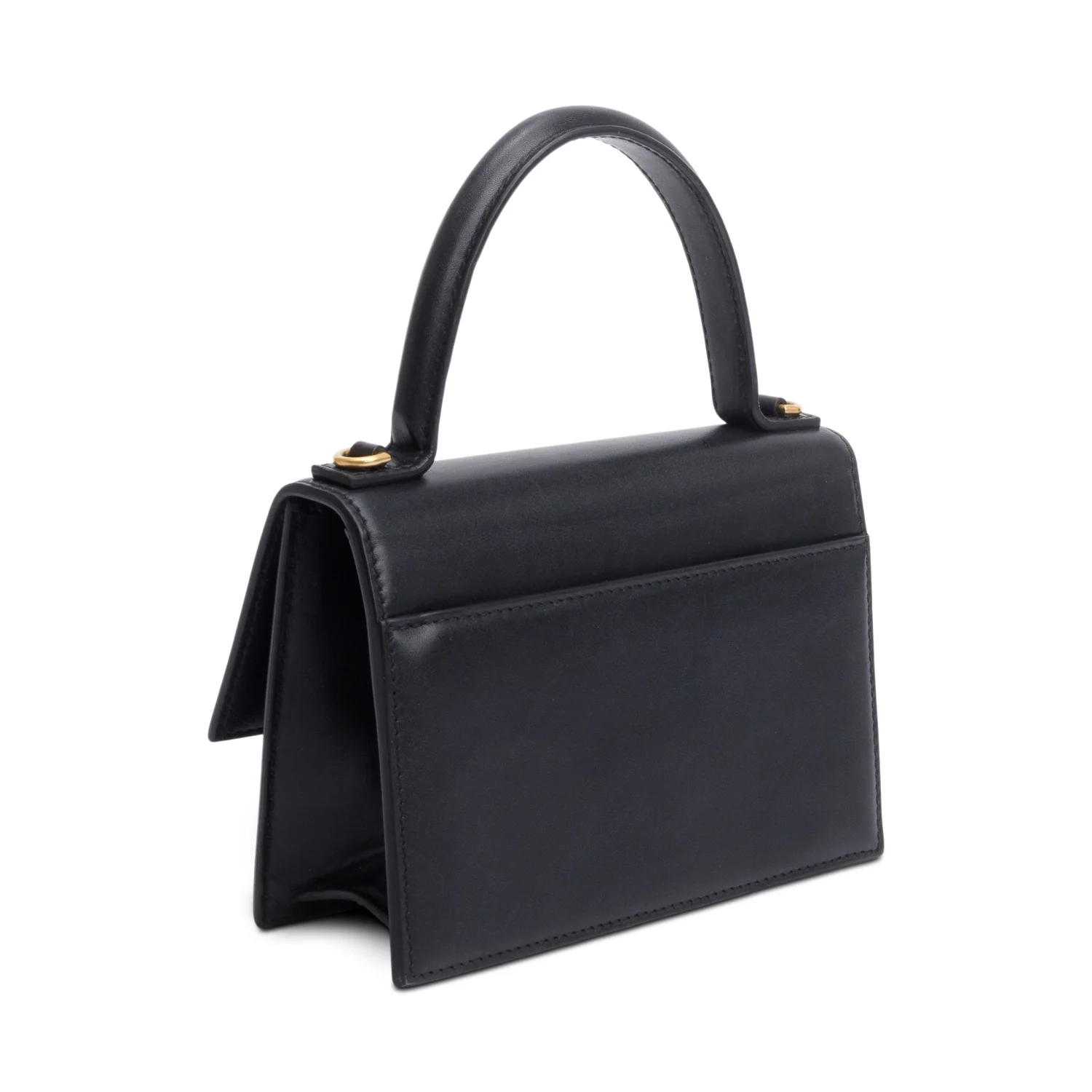 Balenciaga Black Leather XS Sharp Top Handle Bag - Image 4