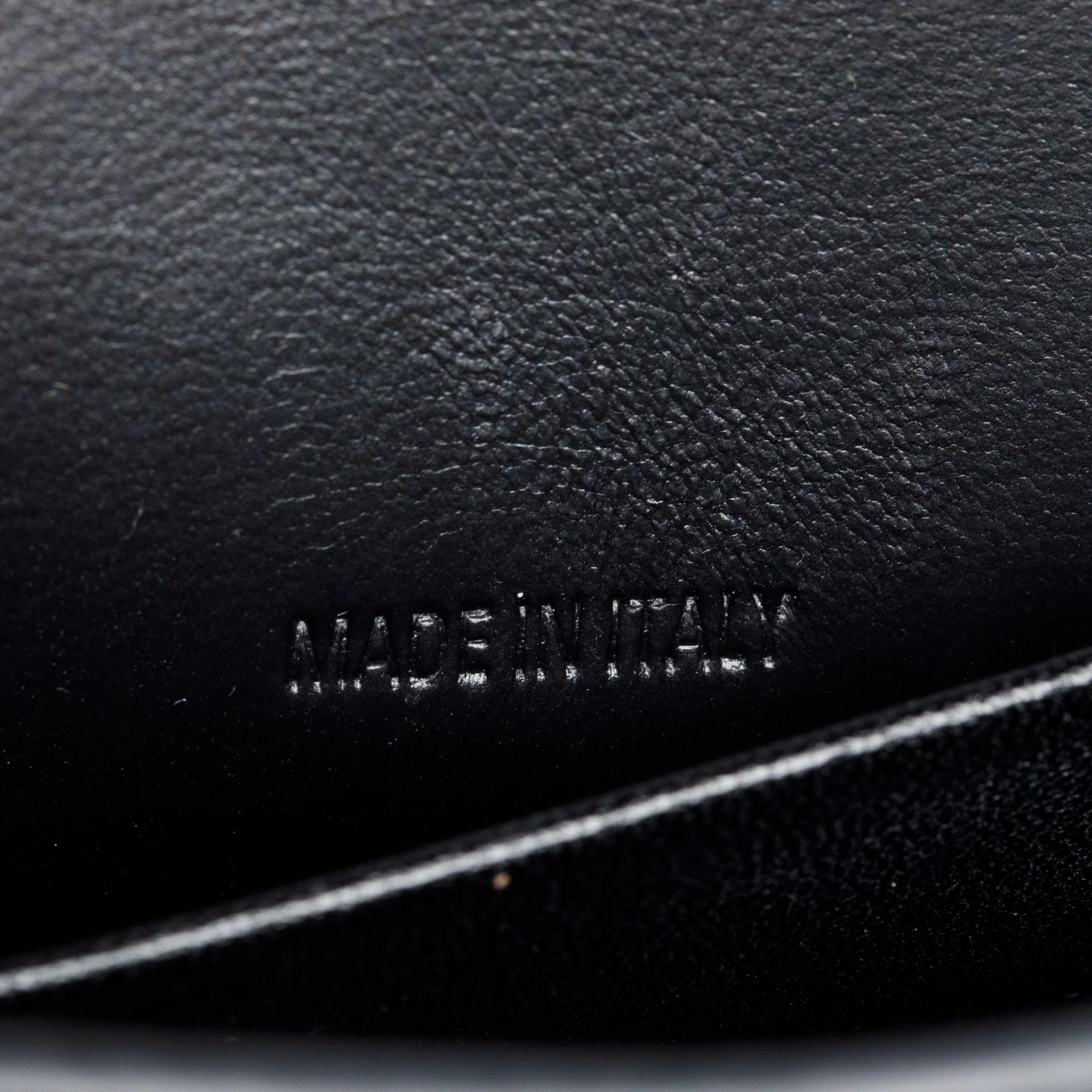 Balenciaga Black Monochrome Croc-Embossed Leather Hourglass Chain Wallet - Image 8