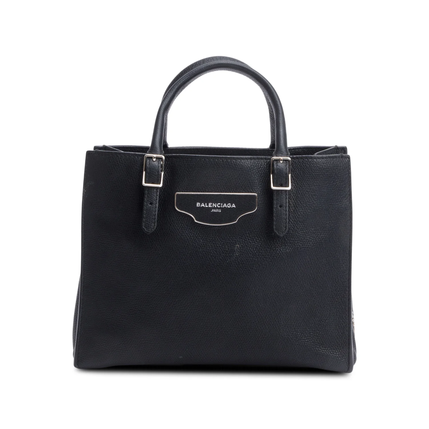 Balenciaga Black Veau Papier A4 Mini Tote - Image 2