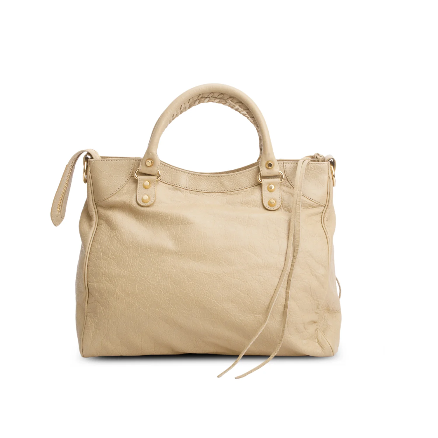 Balenciaga Brown Agneau Classic Hardware Velo w/ Strap - Image 5