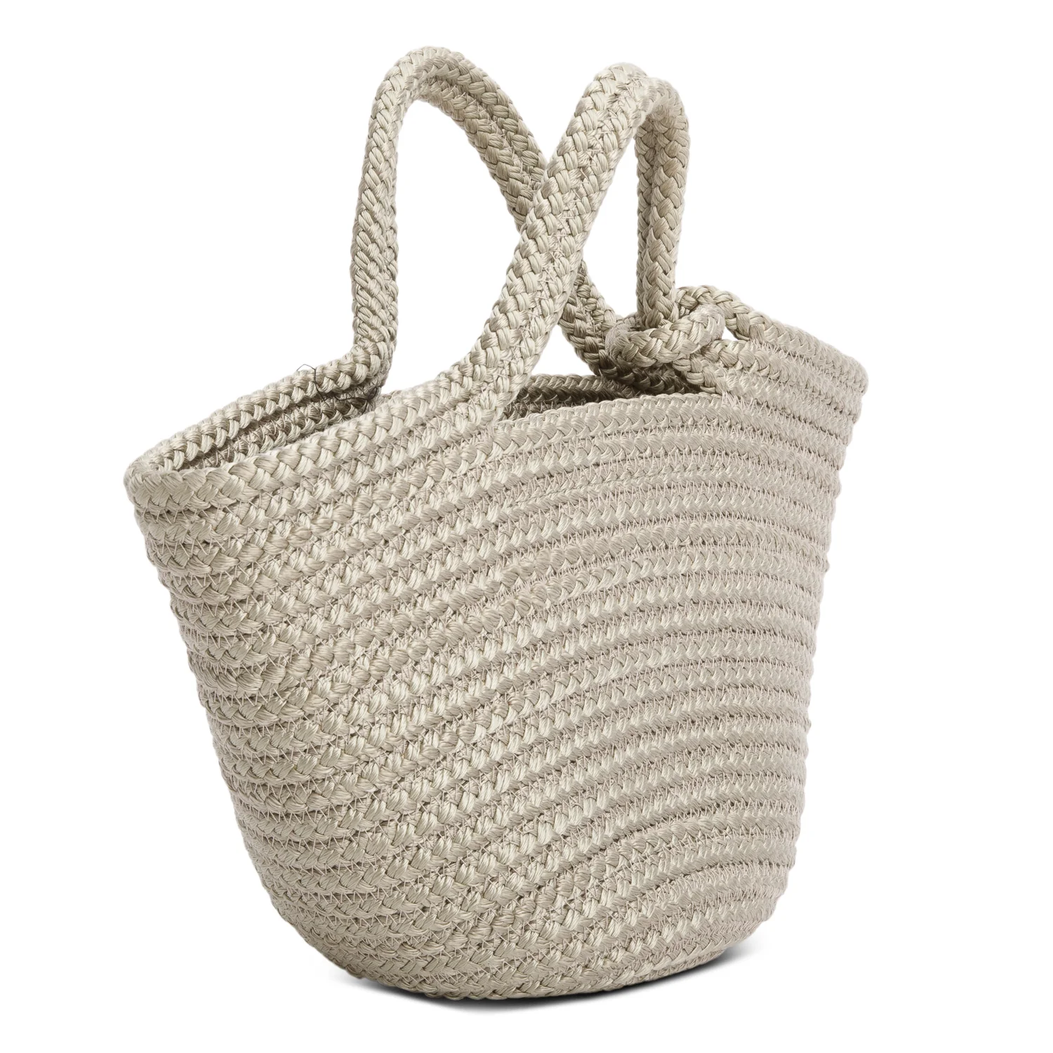Balenciaga Green Raffia Woven Small Ibiza Basket Bag w/ Strap - Image 5