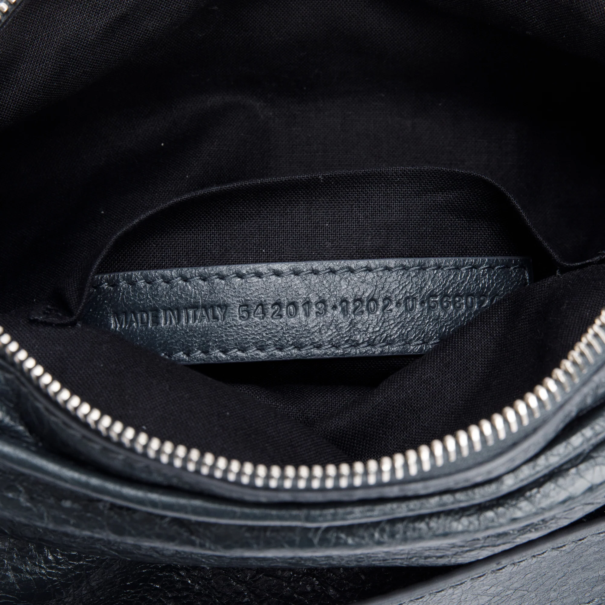 Balenciaga Grey Arena Leather Classic Motocross Neo Lift Hip Bag - Image 7