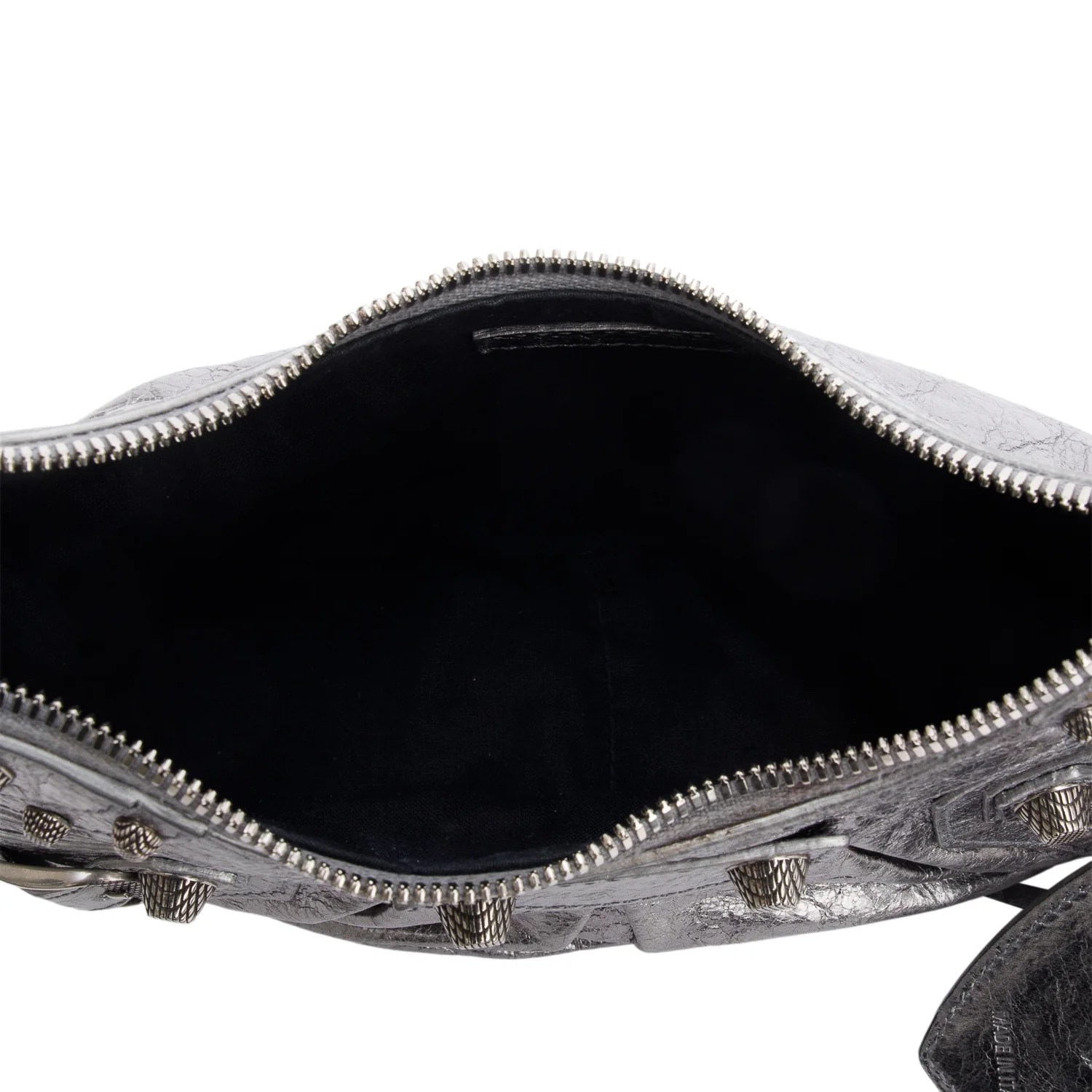 Balenciaga Metallic Silver Calfskin Le Cagole XS Shoulder Bag - Image 8