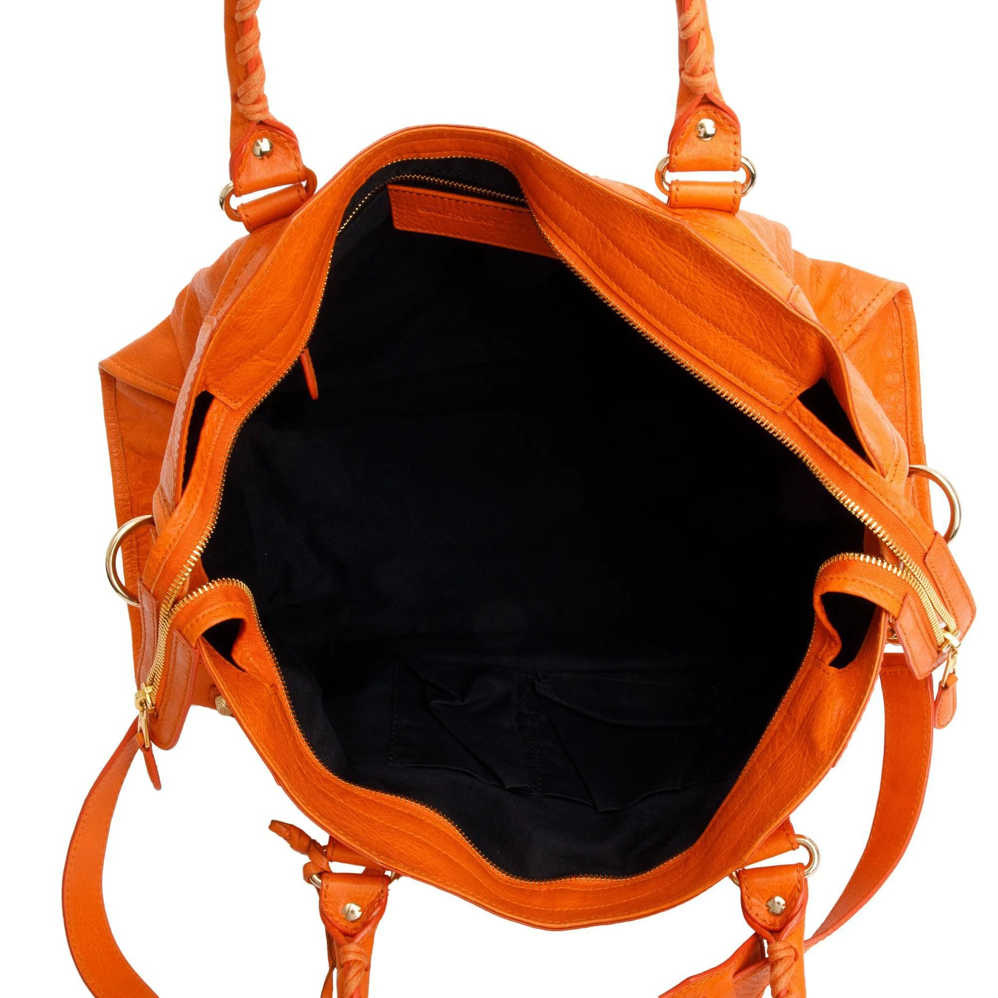 Balenciaga Orange Agneau Leather Giant 12 City Bag - Image 8