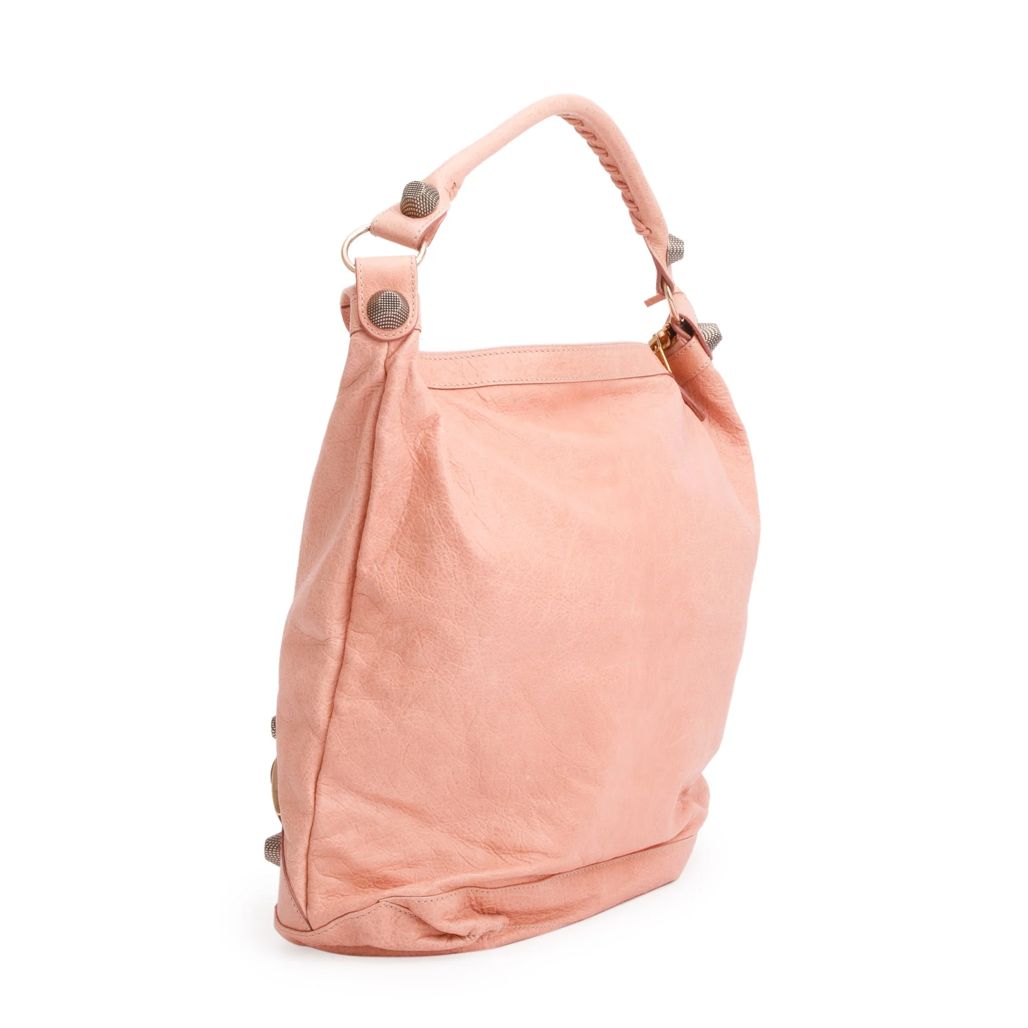 Balenciaga Peach Agneau Leather Classic Day Hobo Bag - Image 4