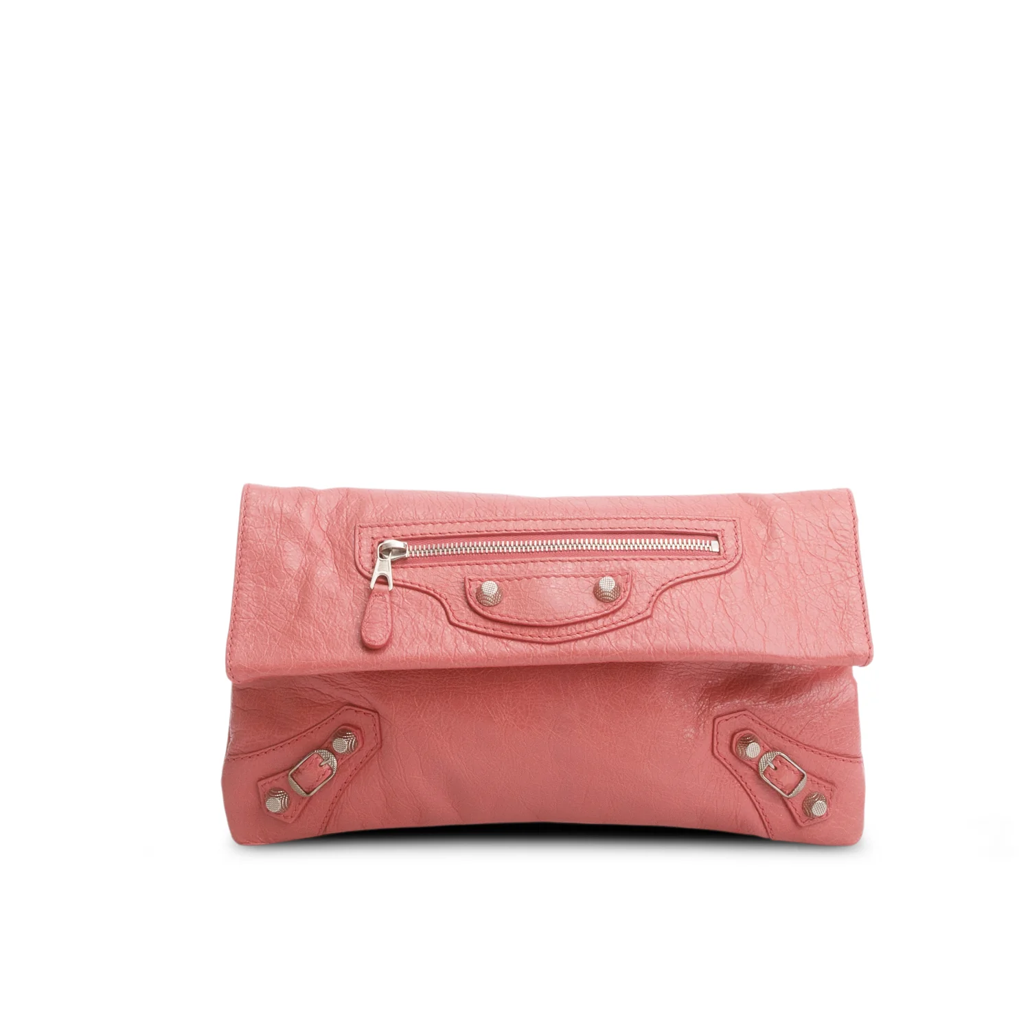 Balenciaga Pink Agneau Envelope Clutch