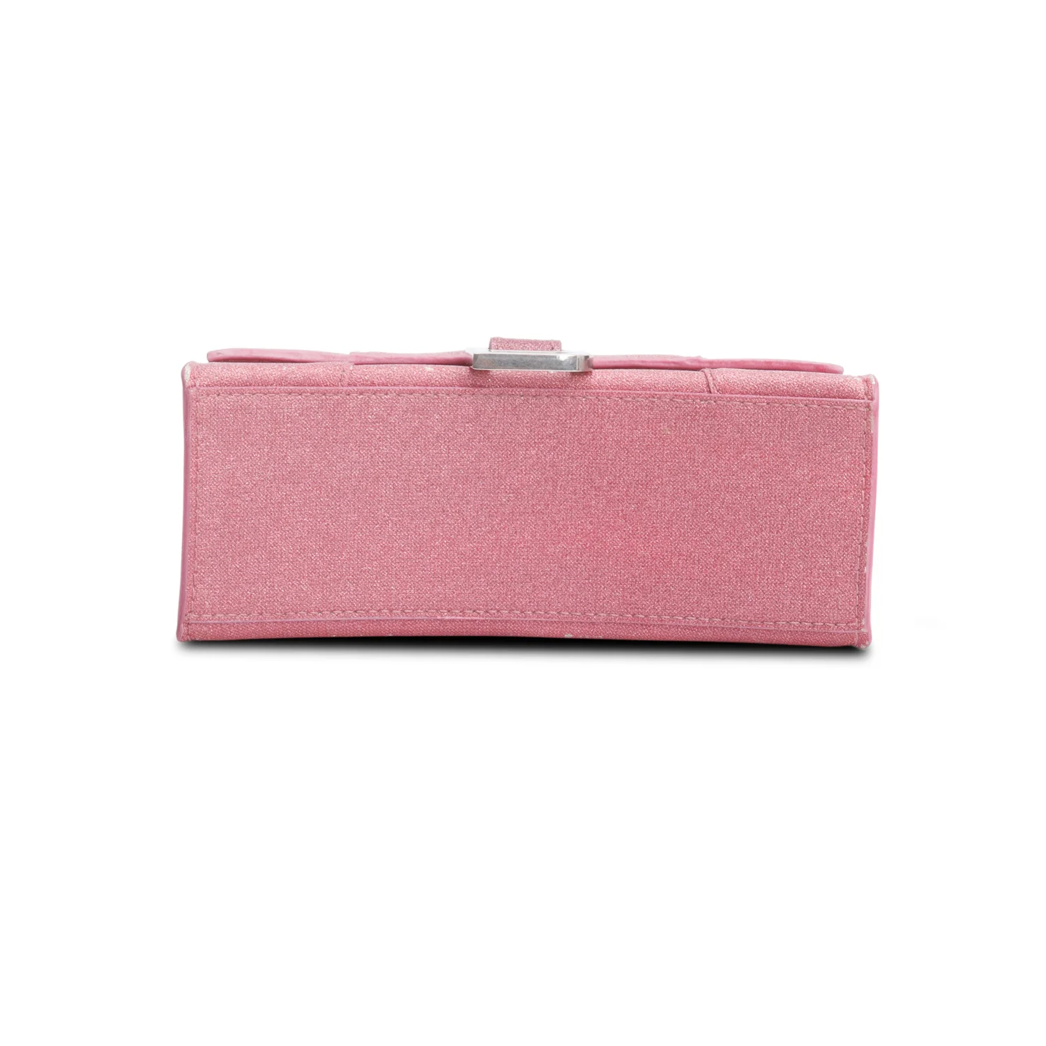 Balenciaga Pink Glitter XS Hourglass Top Handle Bag w/ Strap - Image 6