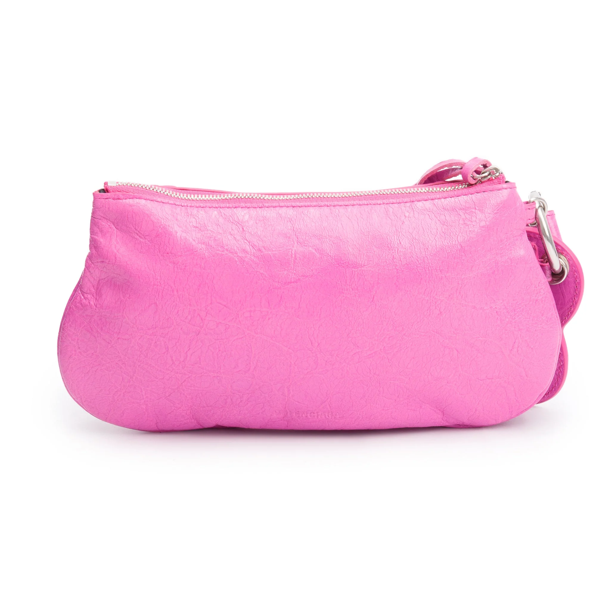 Balenciaga Pink Leather Mini Le Cagole Multi Pouch - Image 3