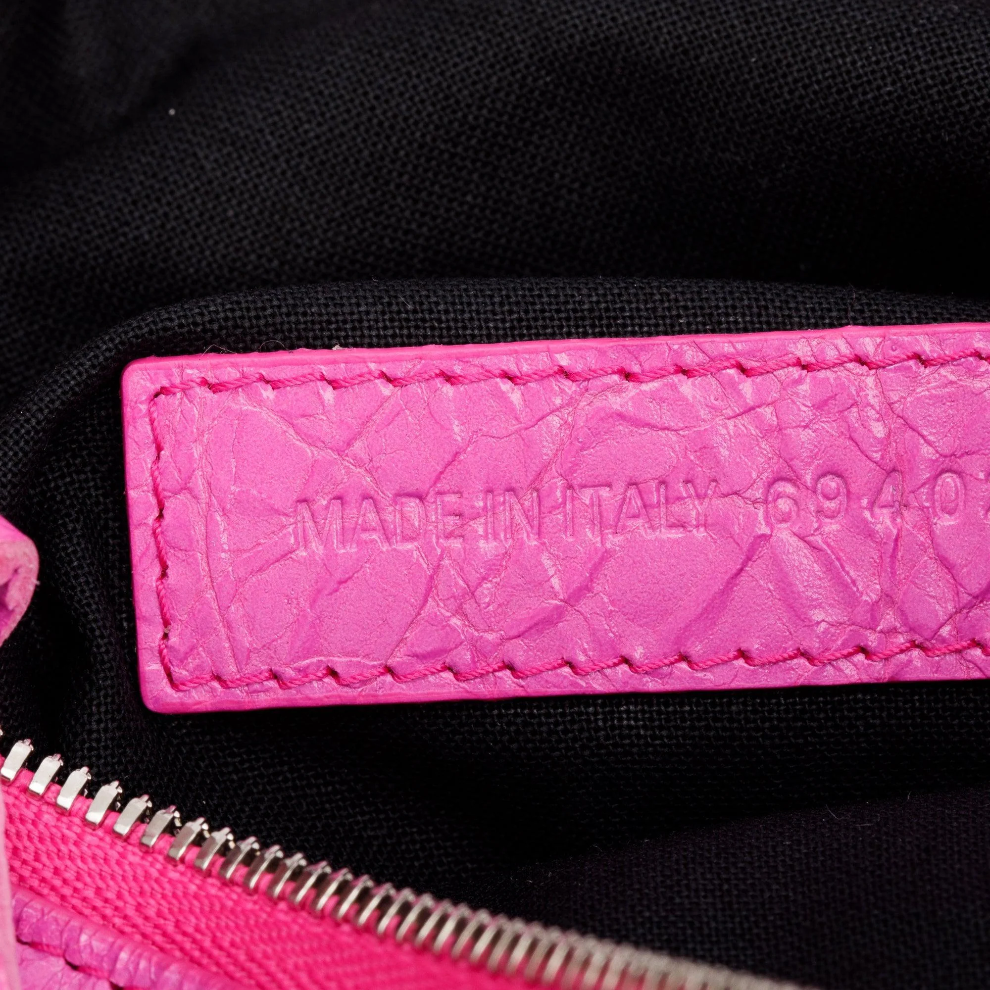 Balenciaga Pink Leather Mini Le Cagole Multi Pouch - Image 8