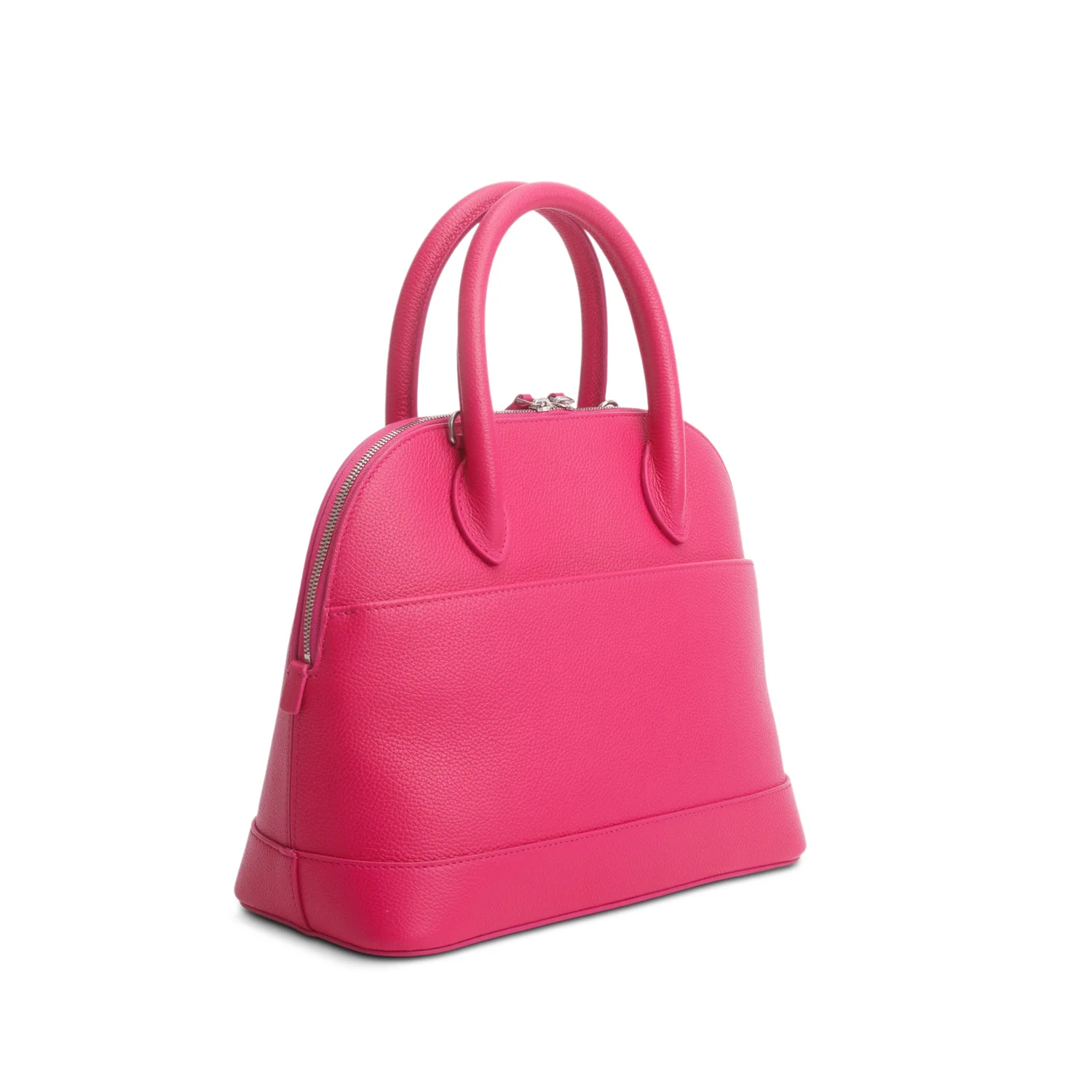 Balenciaga Pink Signature Grained Calfskin Logo S Ville Top Handle Bag w/ Strap - Image 6