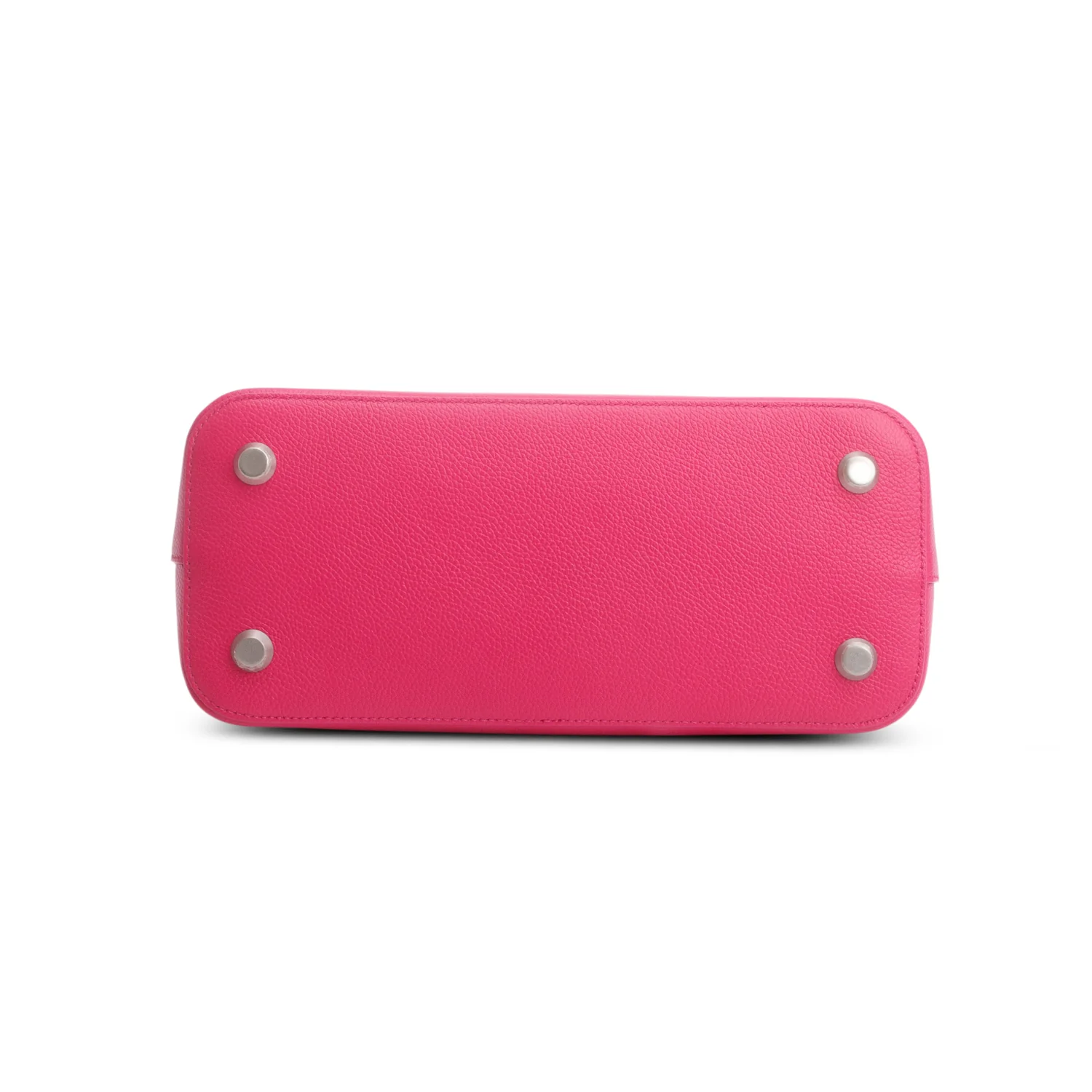 Balenciaga Pink Signature Grained Calfskin Logo S Ville Top Handle Bag w/ Strap - Image 7