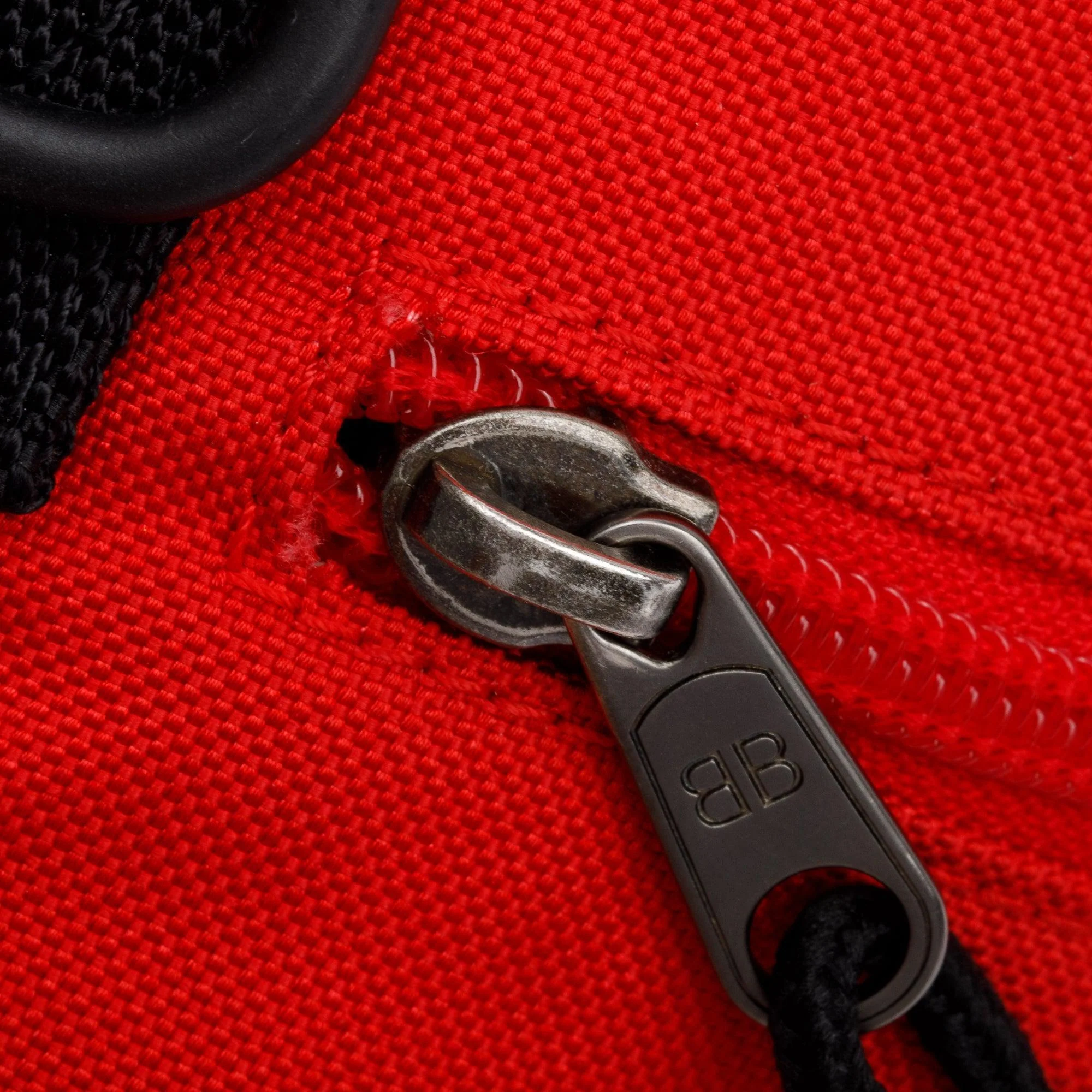 Balenciaga Red Canvas BB Logo Water Bottle Holder Crossbody - Image 8