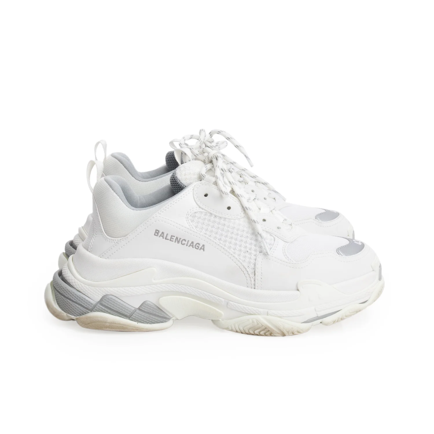 Balenciaga White Triple S Sneaker, Men's Size 43 w/ Box - Image 3