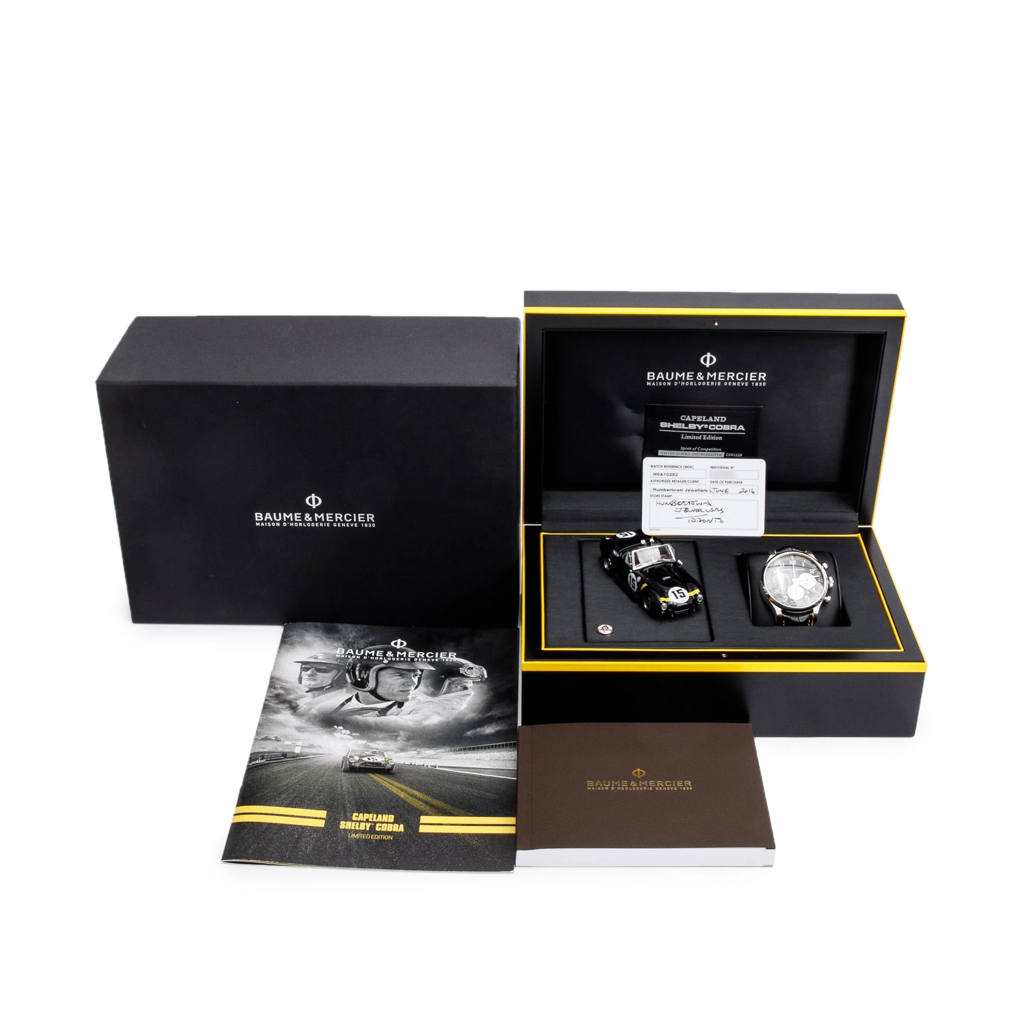 Baume & Mercier Stainless Steel Capeland Shelby Cobra 44 MM Chronograph Automatic Watch w/ Box & Papers - Image 2