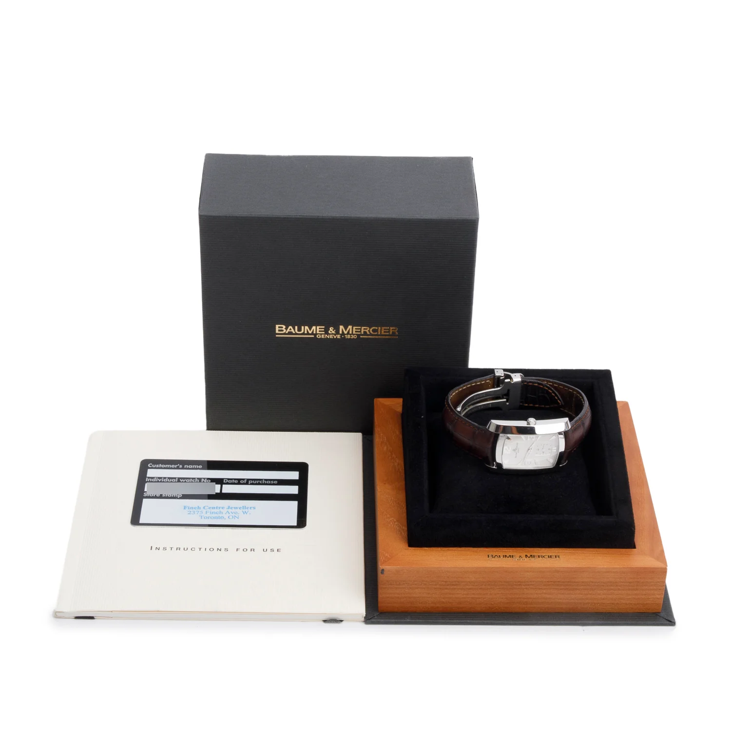 Baume & Mercier Stainless Steel Hampton Milleis Quartz Watch w/ Box & Papers - Image 2