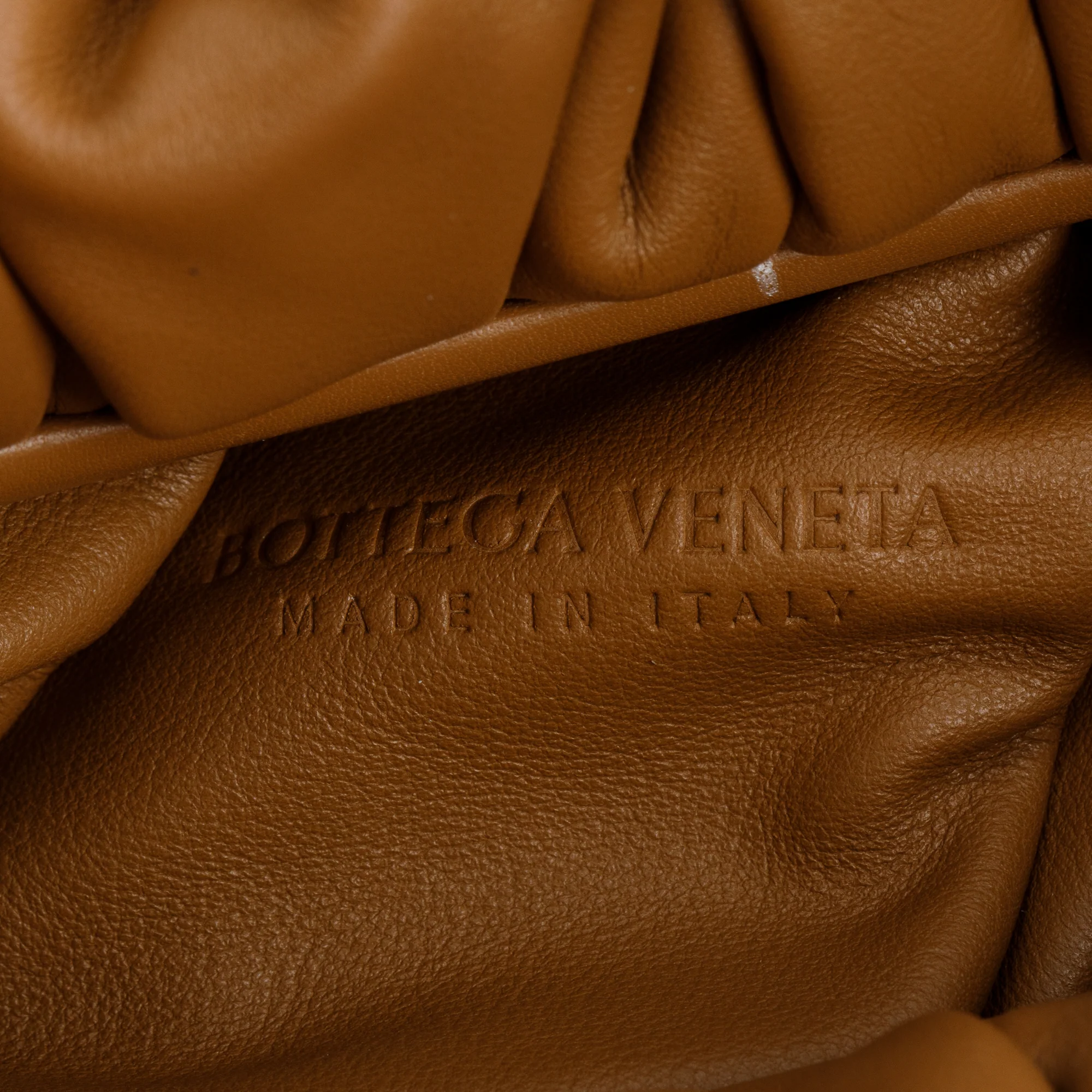 Bottega Veneta Beige Calfskin Leather Small Shoulder Pouch - Image 7
